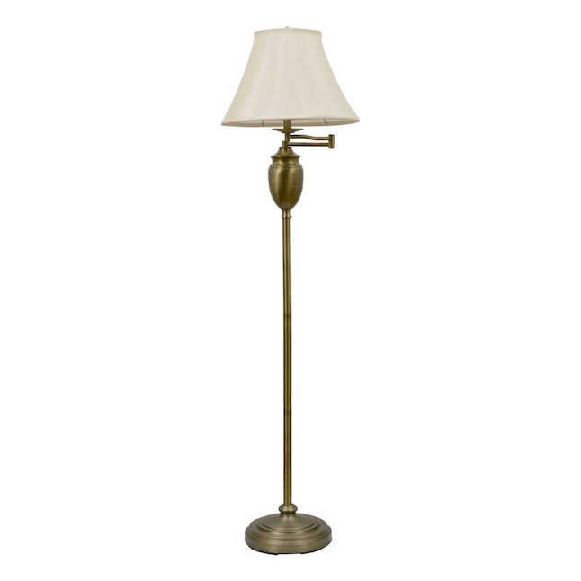 Antique Brass Swing Arm Floor Lamp, Arm Floor Lamp Shade