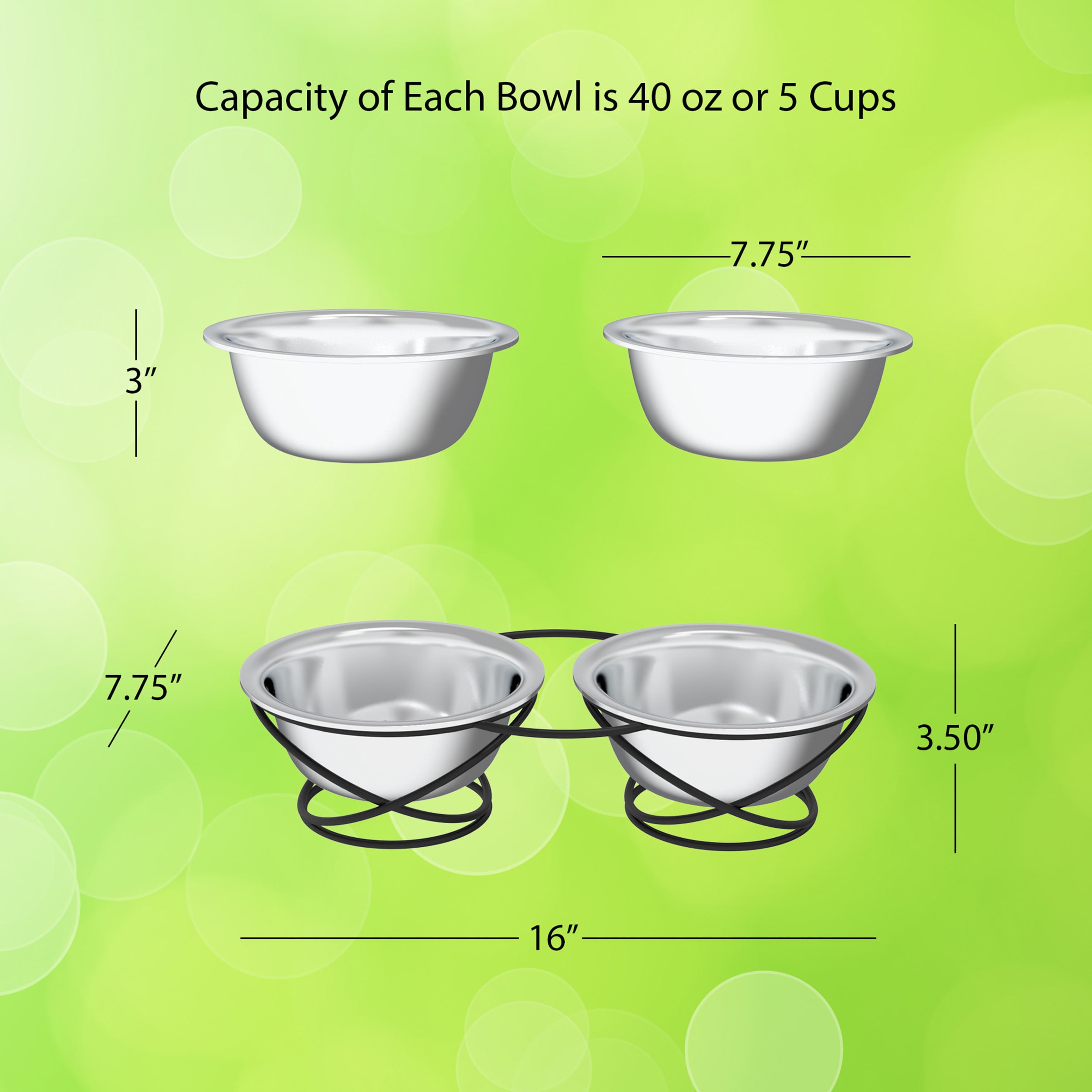 PETMAKER 655130HHU Pet-Bowls - View #3