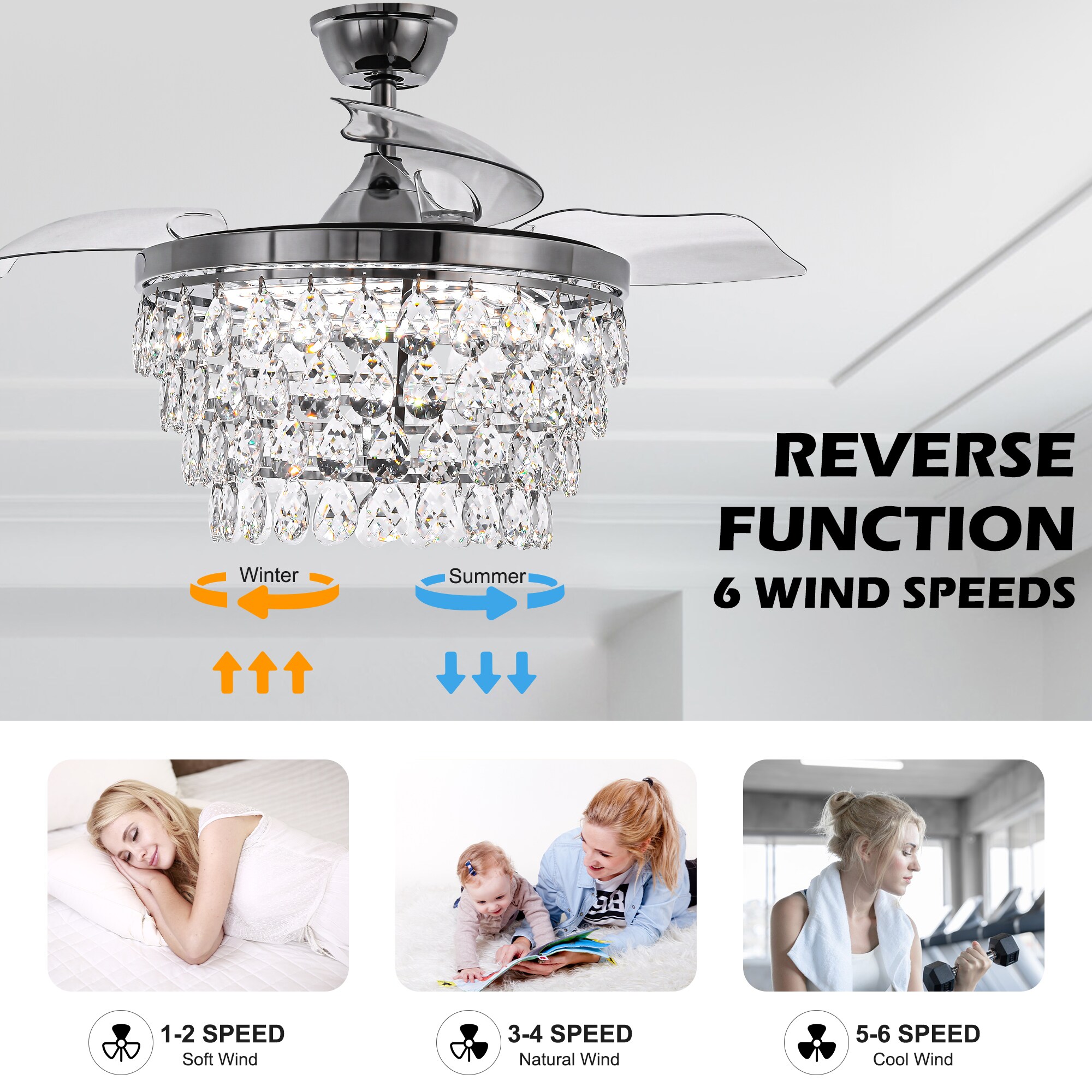 Oaks Decor DC4270OKEL-C Ceiling-Fans - View #7