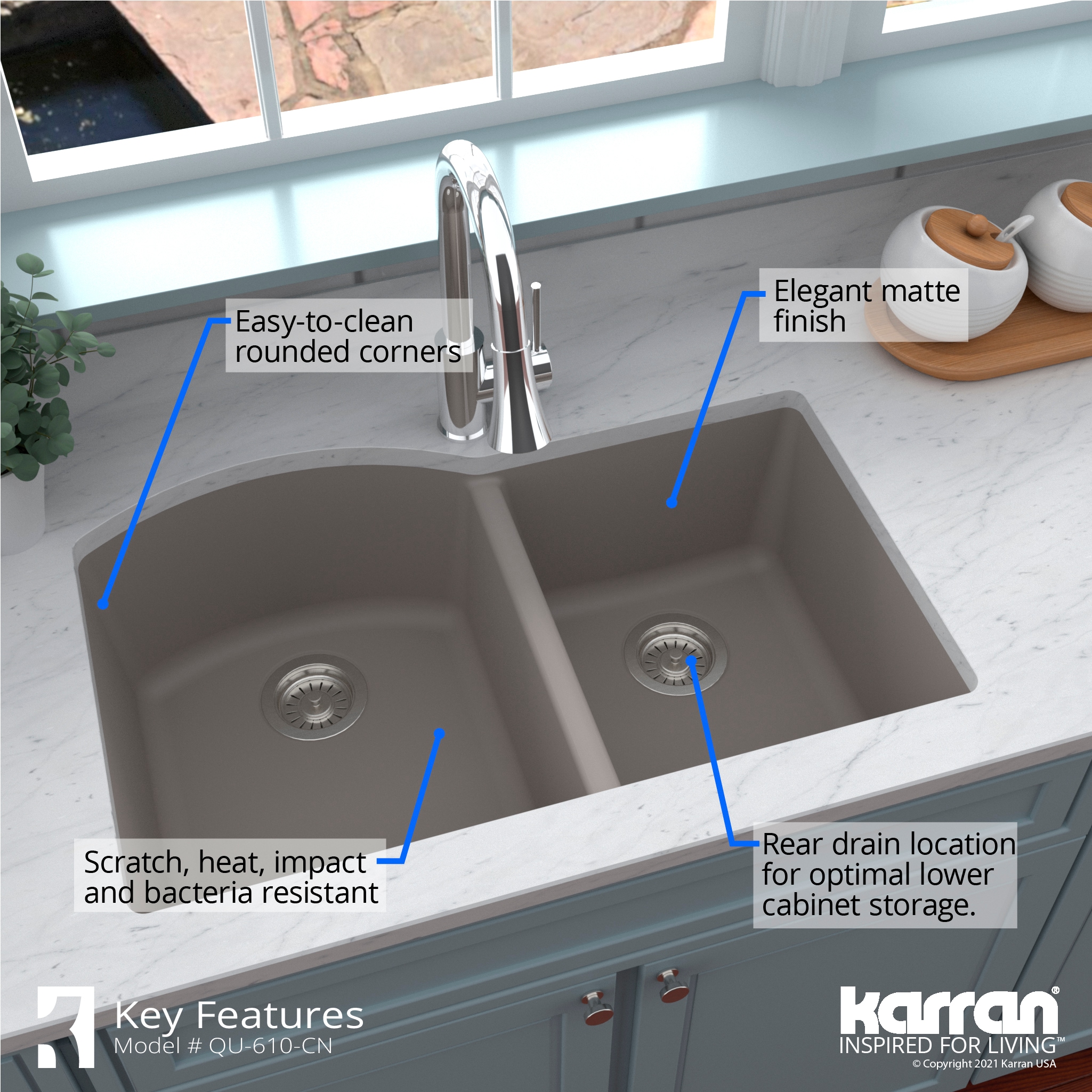 Karran QU-610-CN Kitchen-Sinks - View #7
