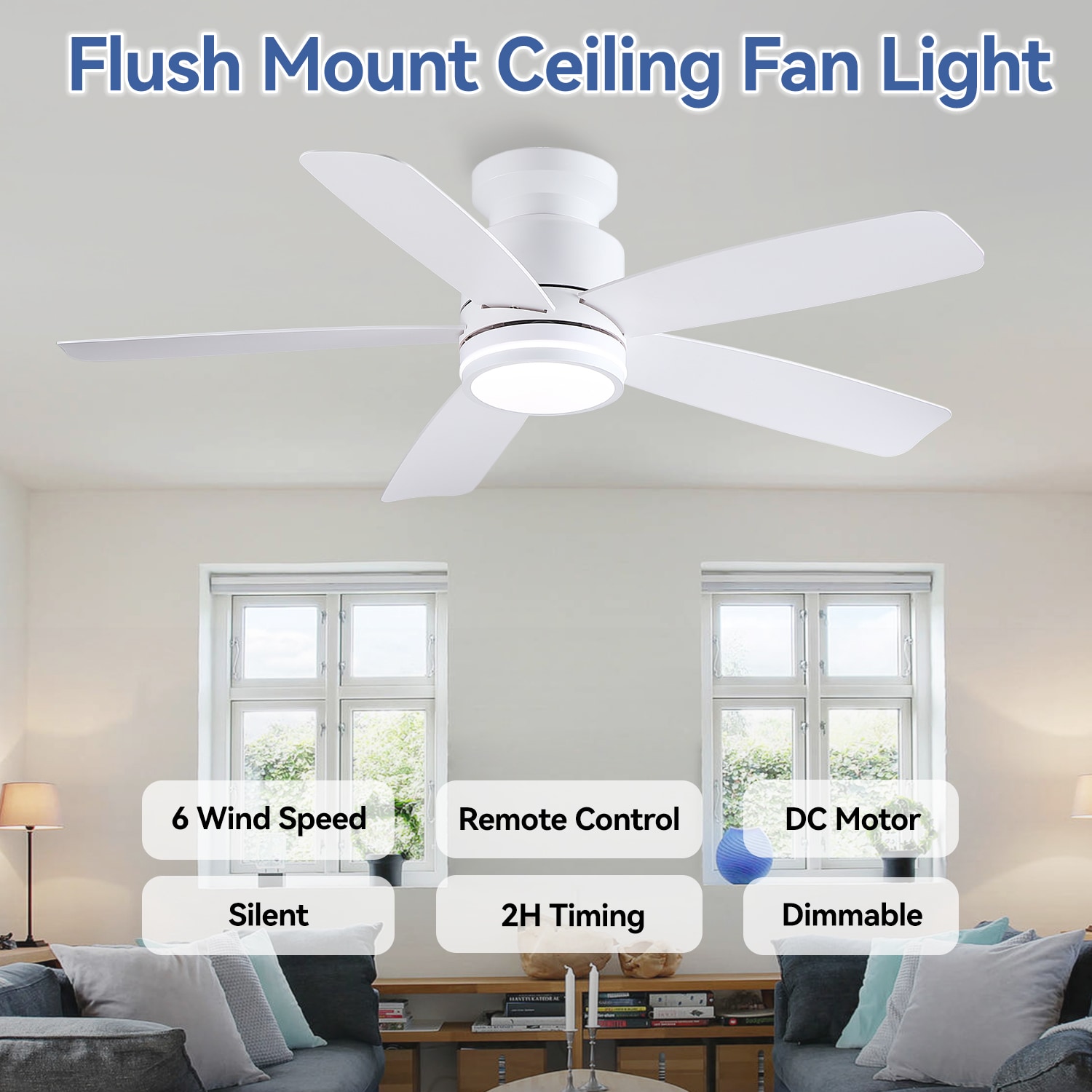 Kviflon LS8933-41WH Ceiling-Fans - View #2