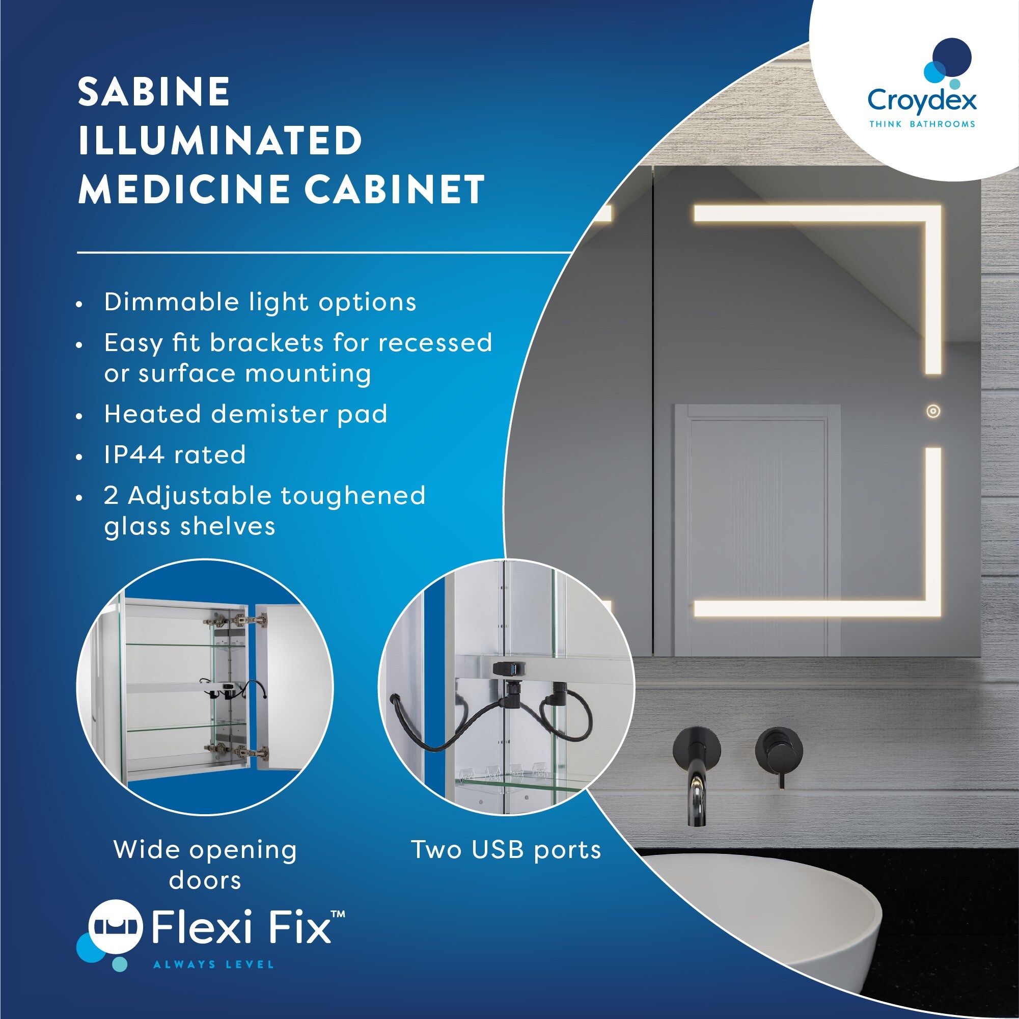 Croydex WC171569US Bathroom-Medicine-Cabinets - View #9