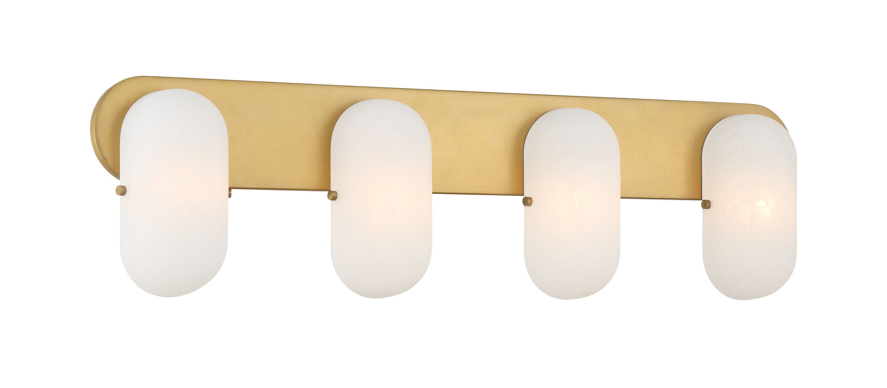 Minka Lavery 3704-732 Heathcote 32-in 4 -Light Satin Brass Modern/contemporary Vanity light bar