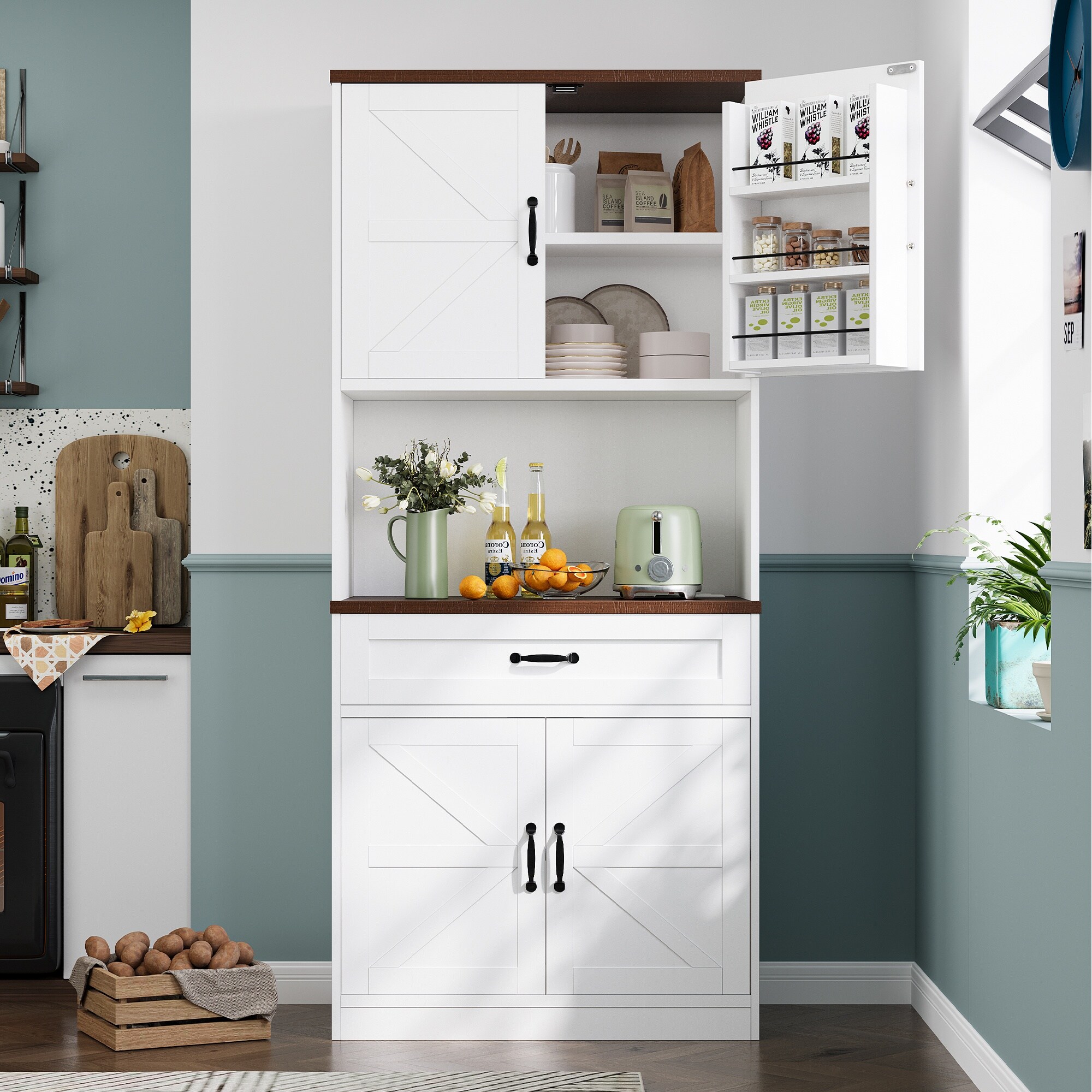 Pocassy GREATANTS-SNBS030WT Dining-Kitchen-Storarge - View #14