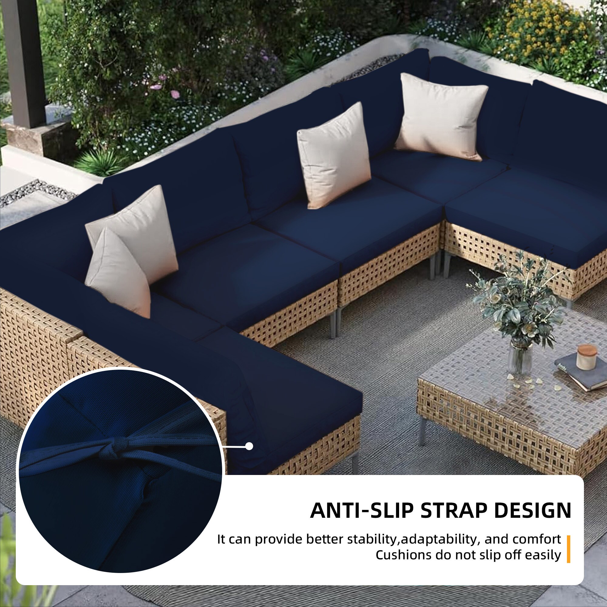Patio Watcher LHSF-AB-NAVYBLUE Patio-Conversation-Sets - View #3