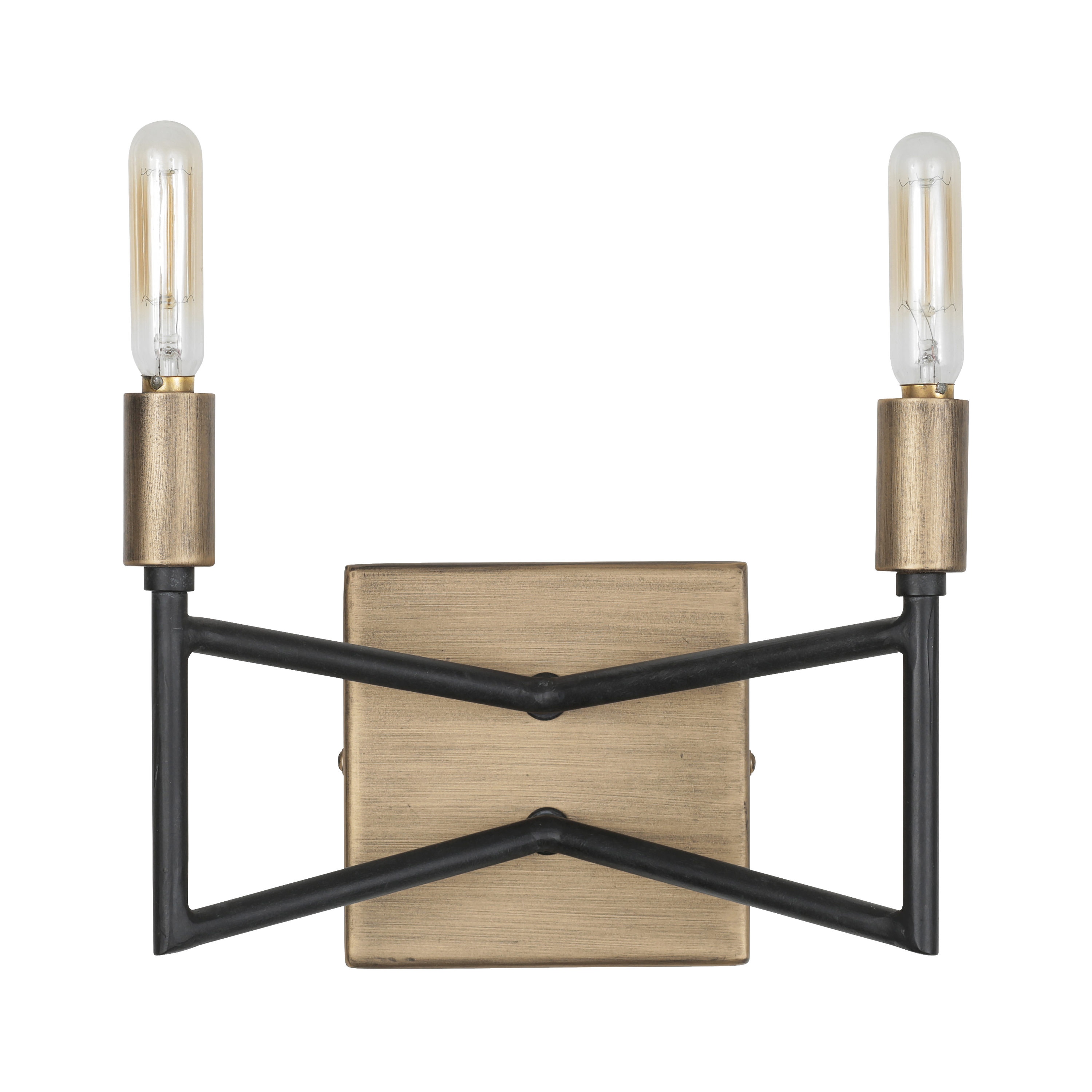 Varaluz 314B02HGCB Bodie 9-in 2 -Light Gold Transitional Vanity light