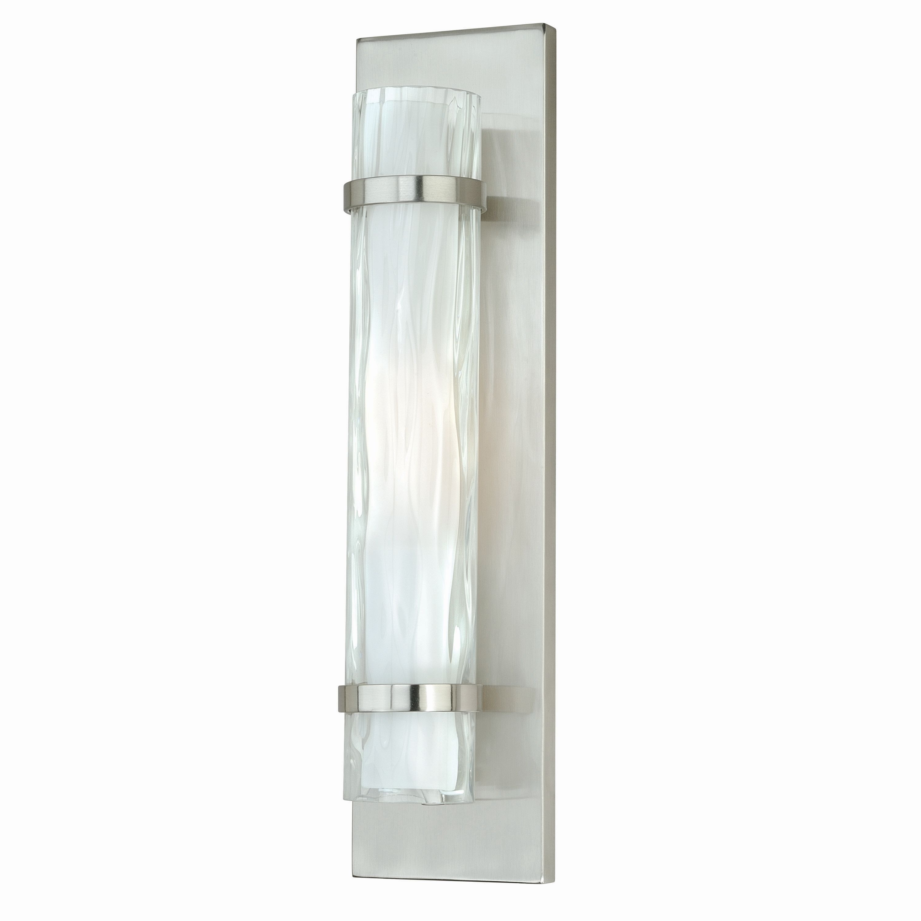 Cascadia W0048 Vilo 4.5-in W 1 -Light Satin Nickel Wall Sconce
