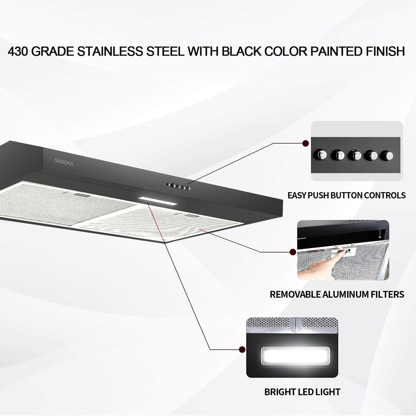 Maocao Hoom BH-PKURU Undercabinet-Range-Hoods - View #10