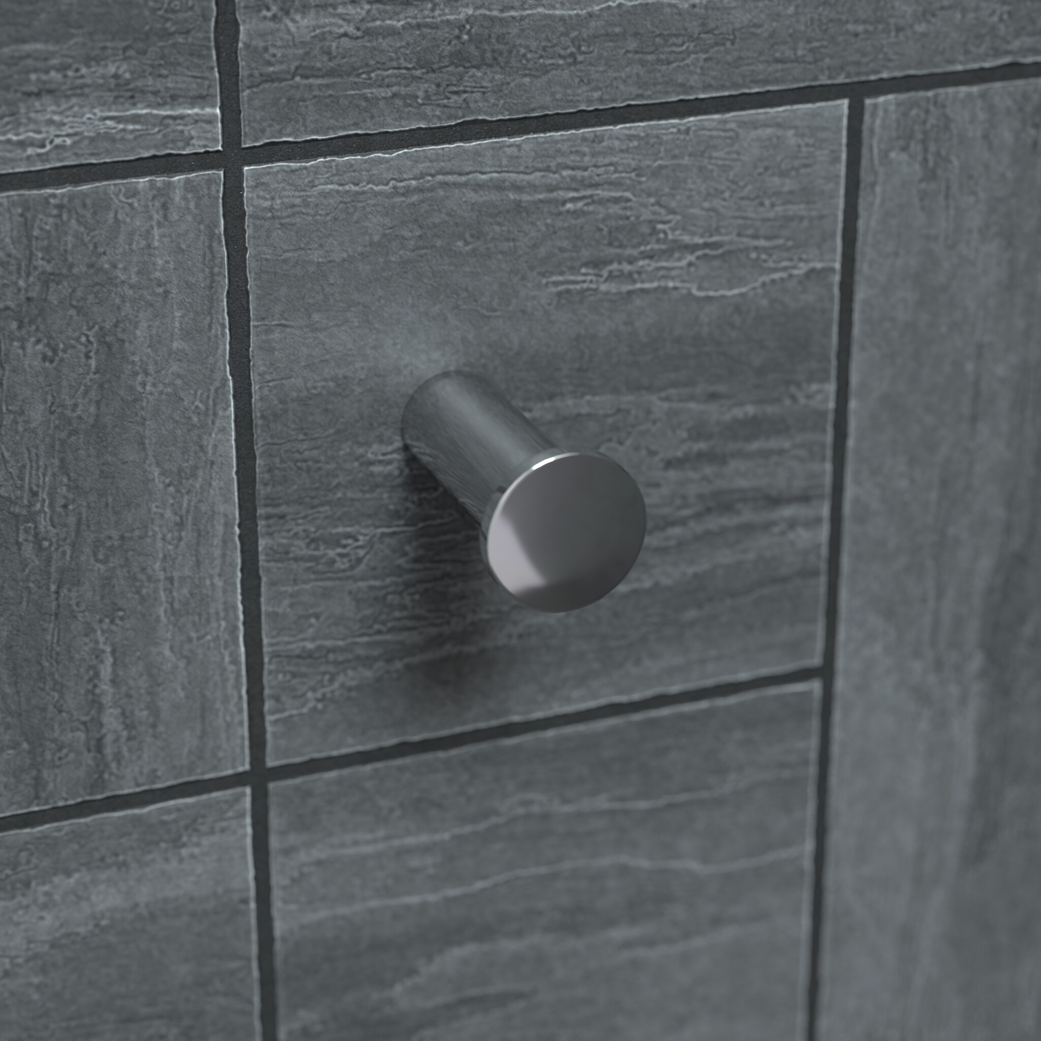 Chrome Modern Wall Mounted Single Towel Hook