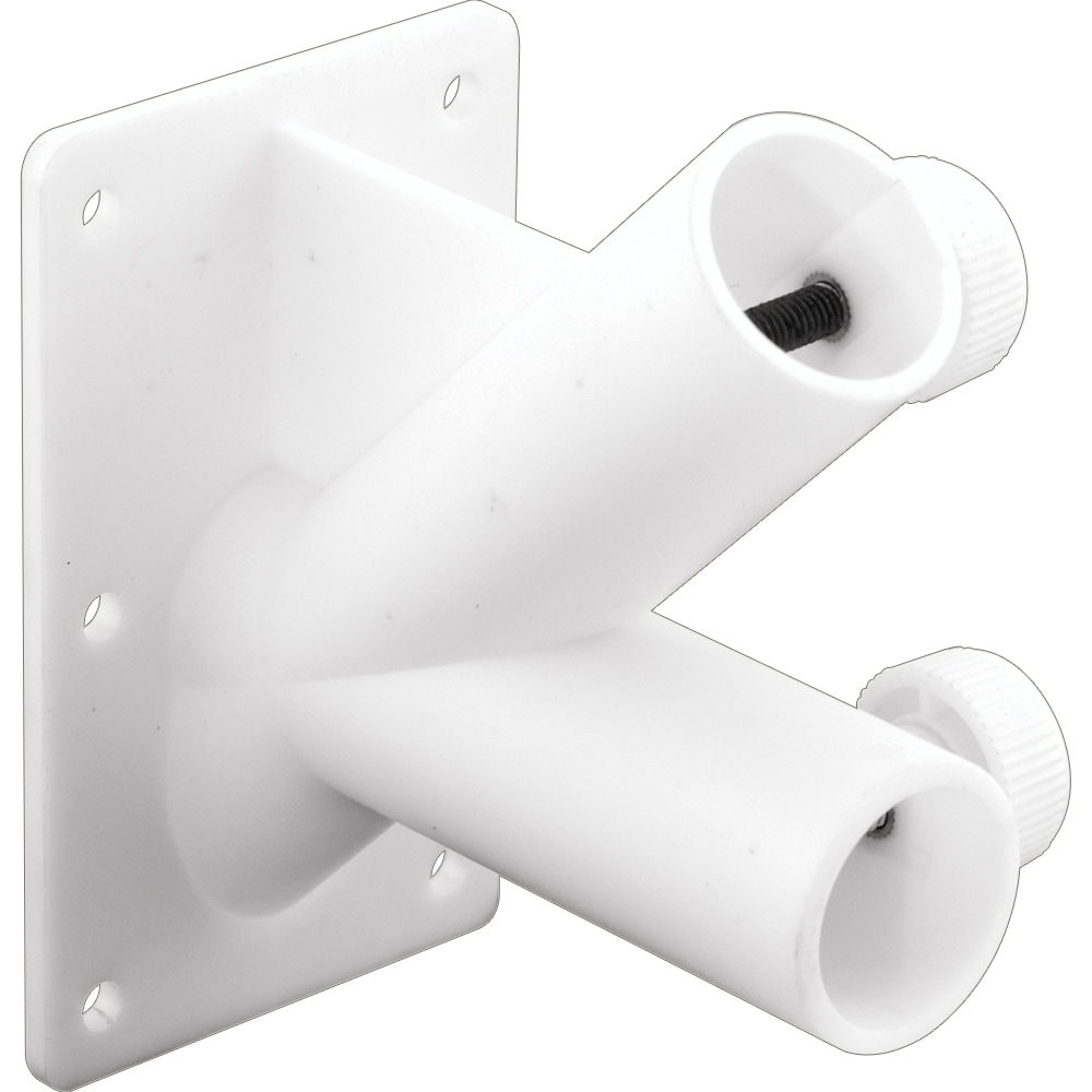 Prime-Line U 9374 White Plastic Flag pole mounting bracket