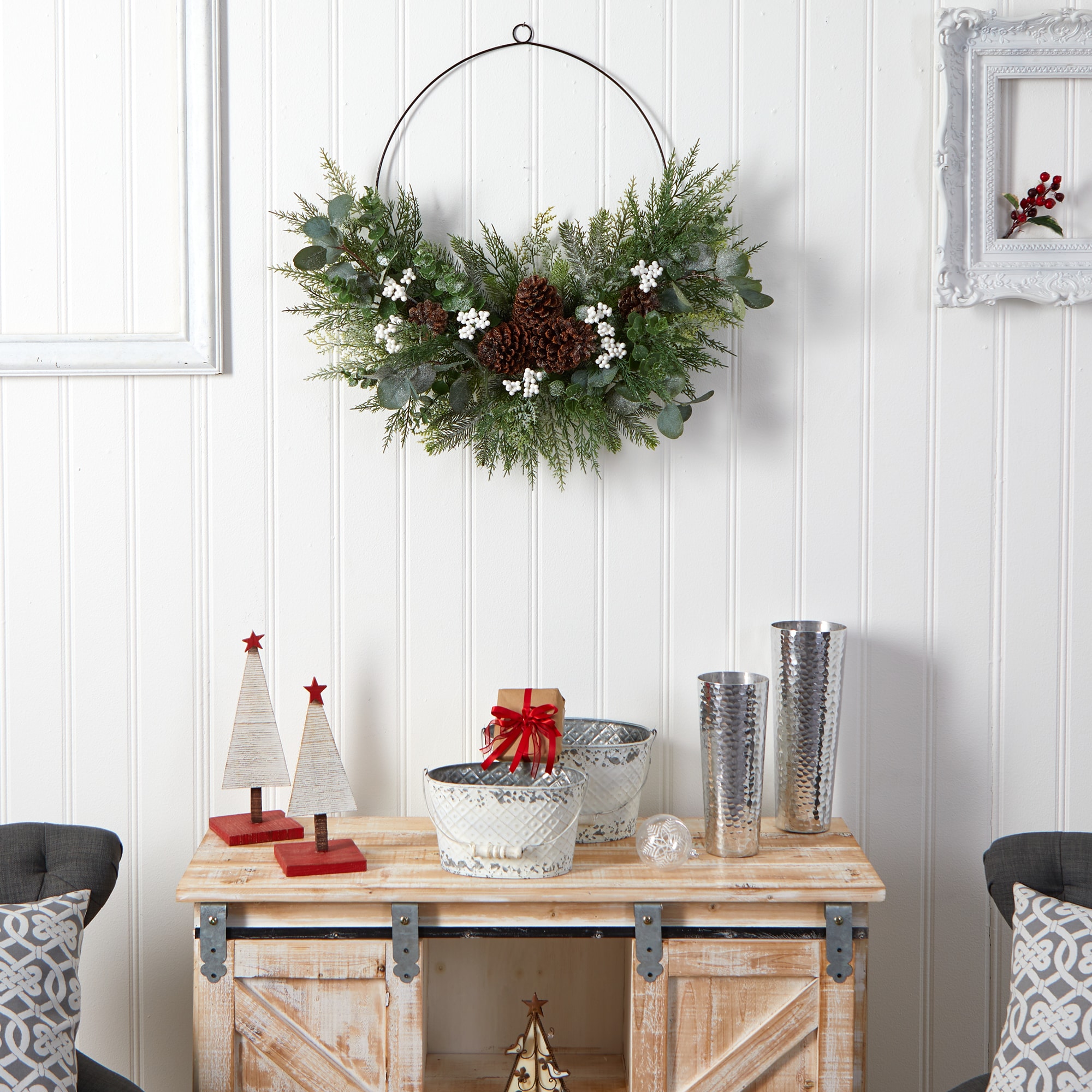 Nearly Natural W1269 Artificial-Christmas-Wreaths - View #5