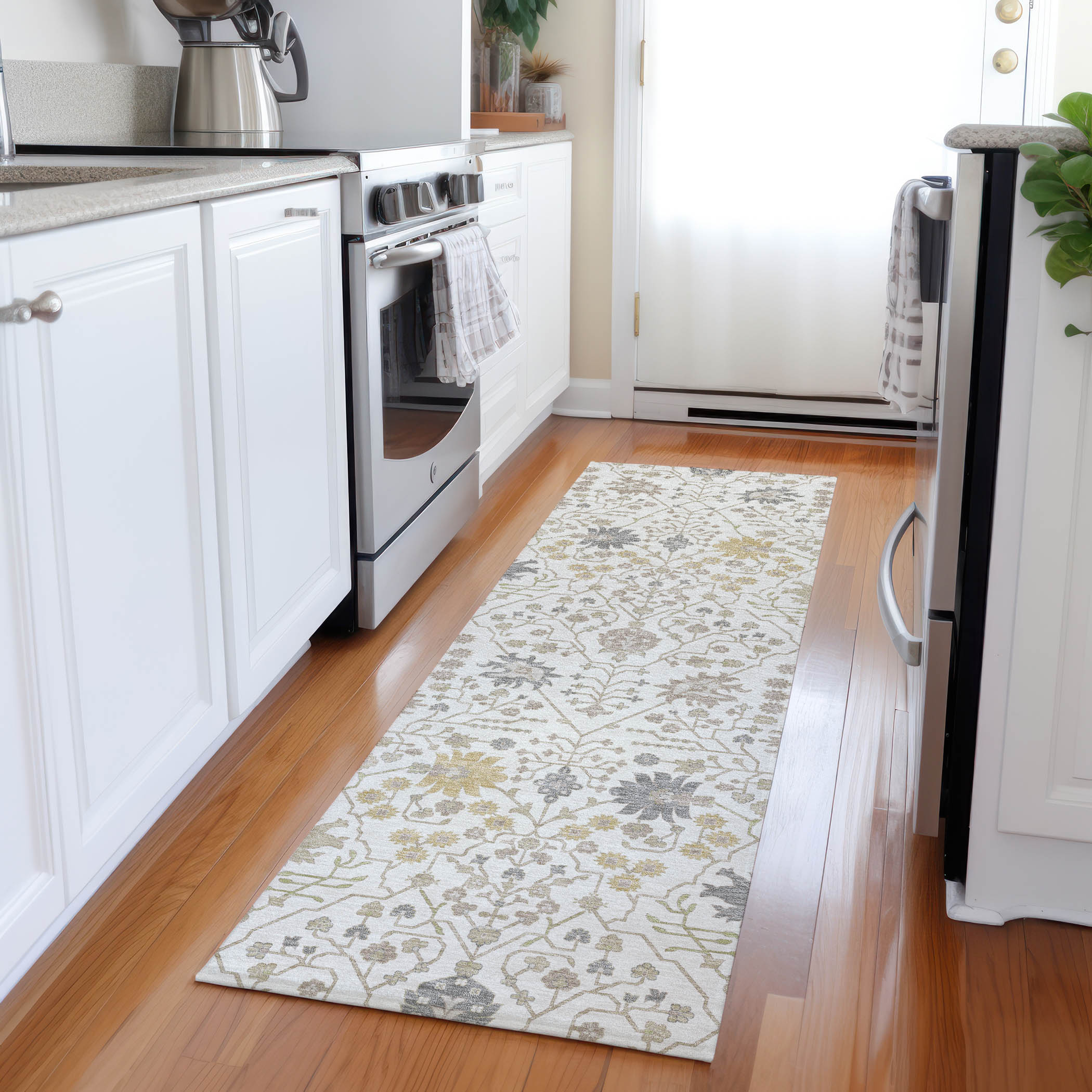 Addison Rugs ACN1009IV2X8 Chantille ACN1009IV 2 x 7 (ft) Polyester Ivory Rectangular Indoor/Outdoor Geometric Machine washable Runner rug