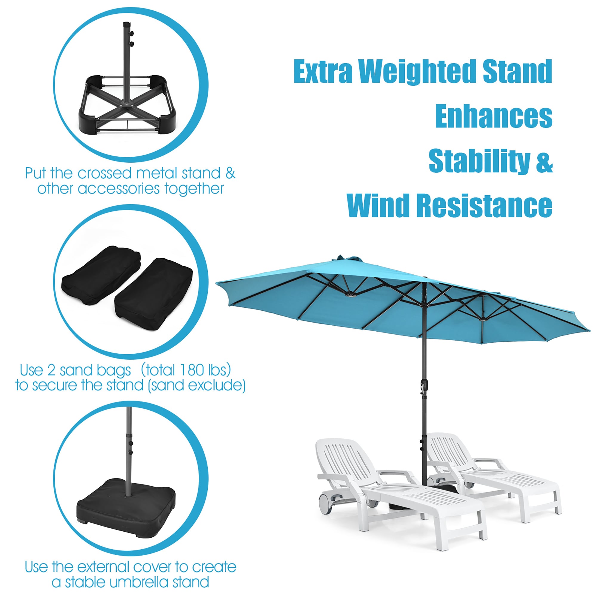 Costway LWS00257 Umbrellas-2 - View #5