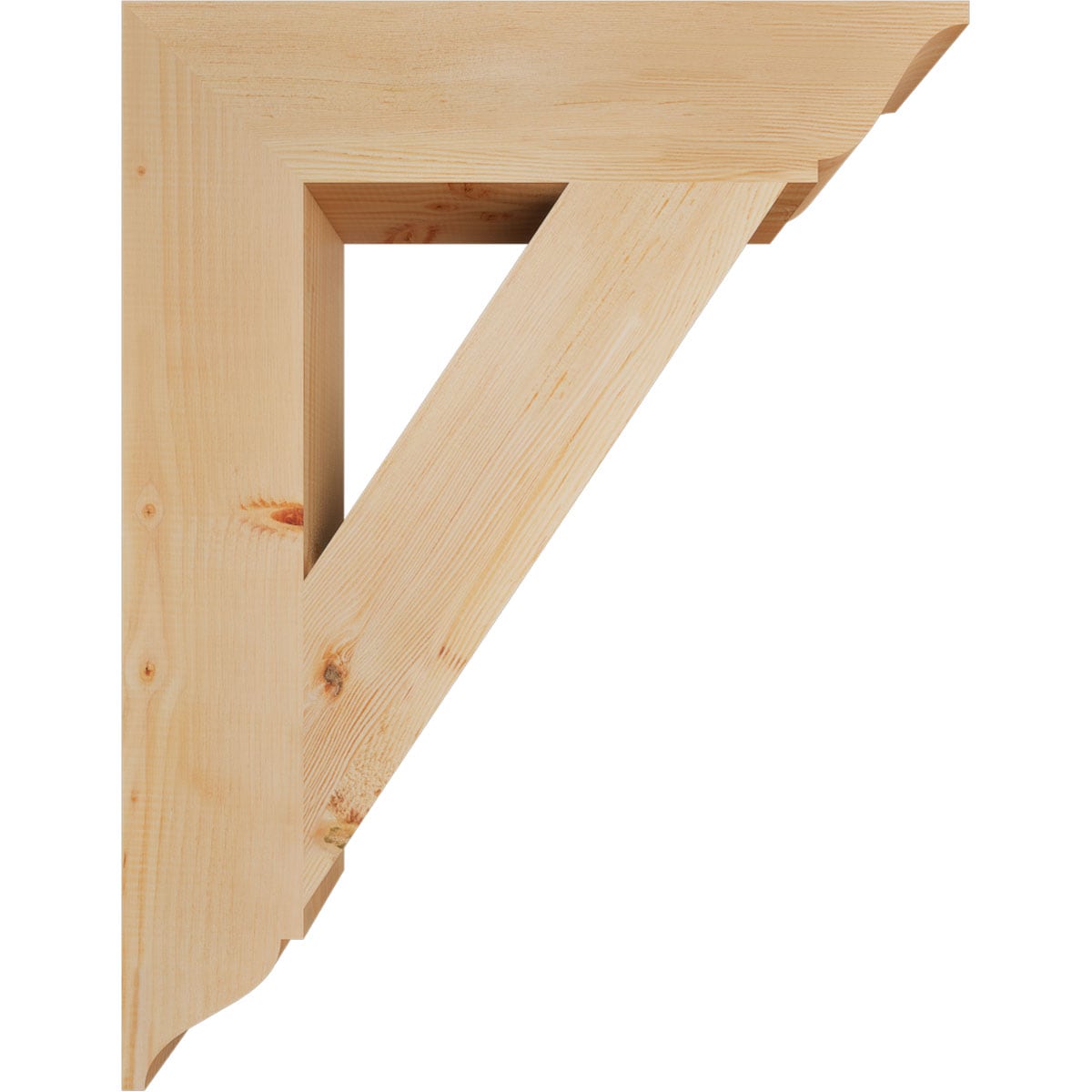 Ekena Millwork BKT06X28X36TRA01SDF Exterior-Brackets-Braces - View #3