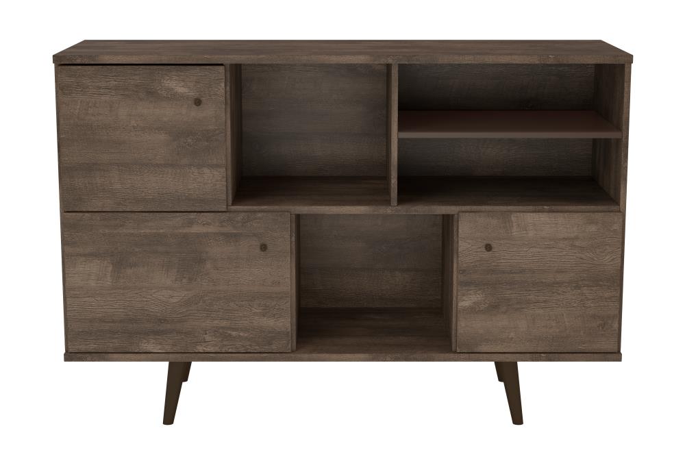International Home Midtown Concept Distressed Brown Midcentury Modern