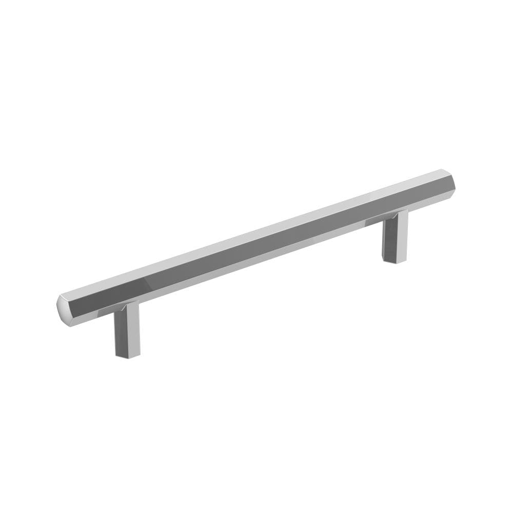 Amerock BP3687426 Caliber 5-1/16-in , 128mm Center to Center Polished Chrome Cylindrical Bar