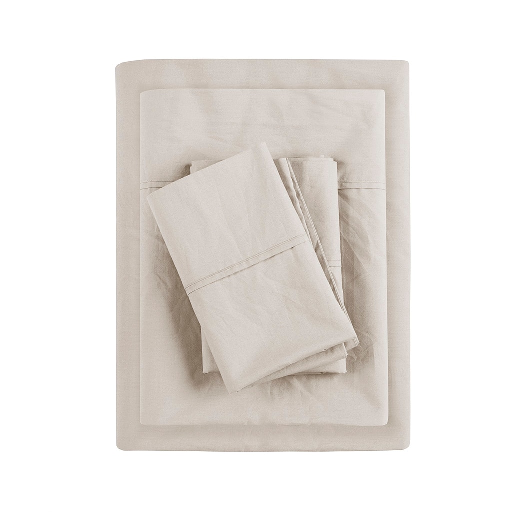 Gracie Mills GRACE-1835-02PM Clementine 200 Thread Count Year-Round Cotton Percale Sheet Set