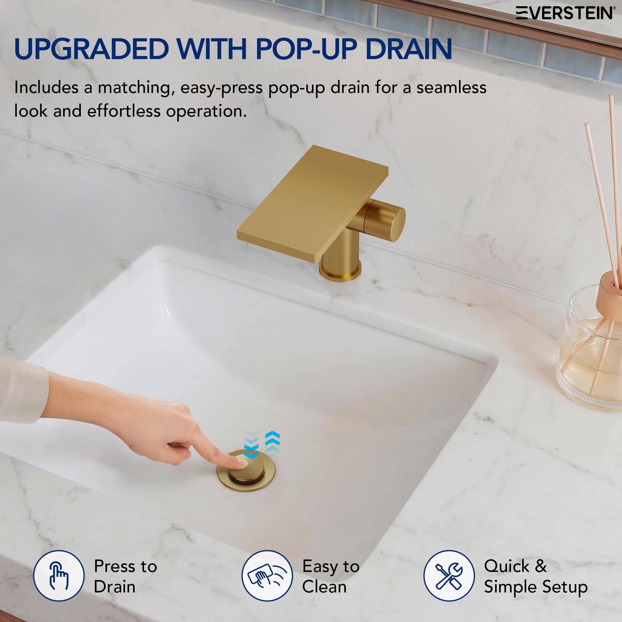 EVERSTEIN SFS-1318B-GD Lavatory-Faucets - View #8