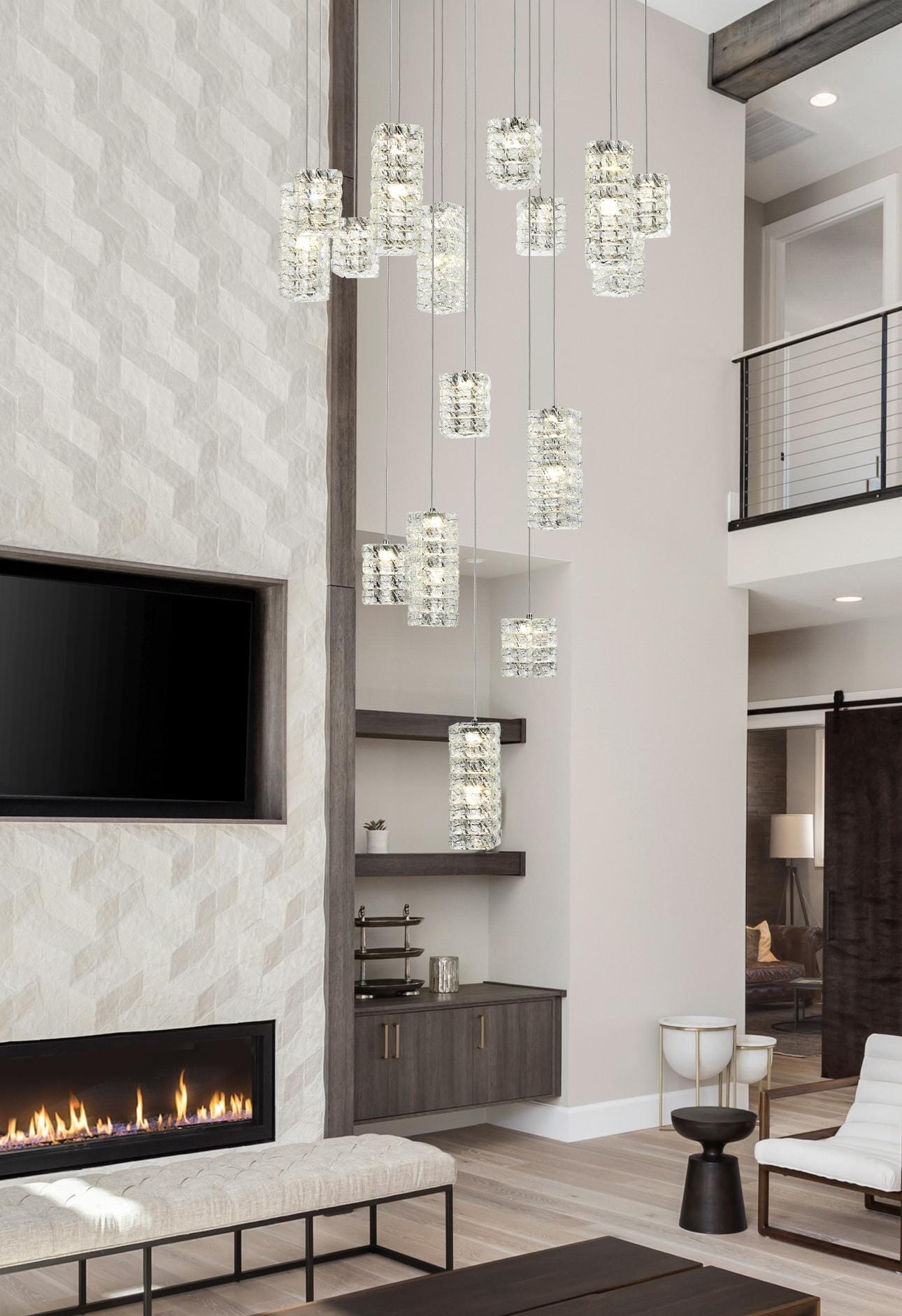 Elegant Decor HF11040D32C Pendant-Lights - View #2