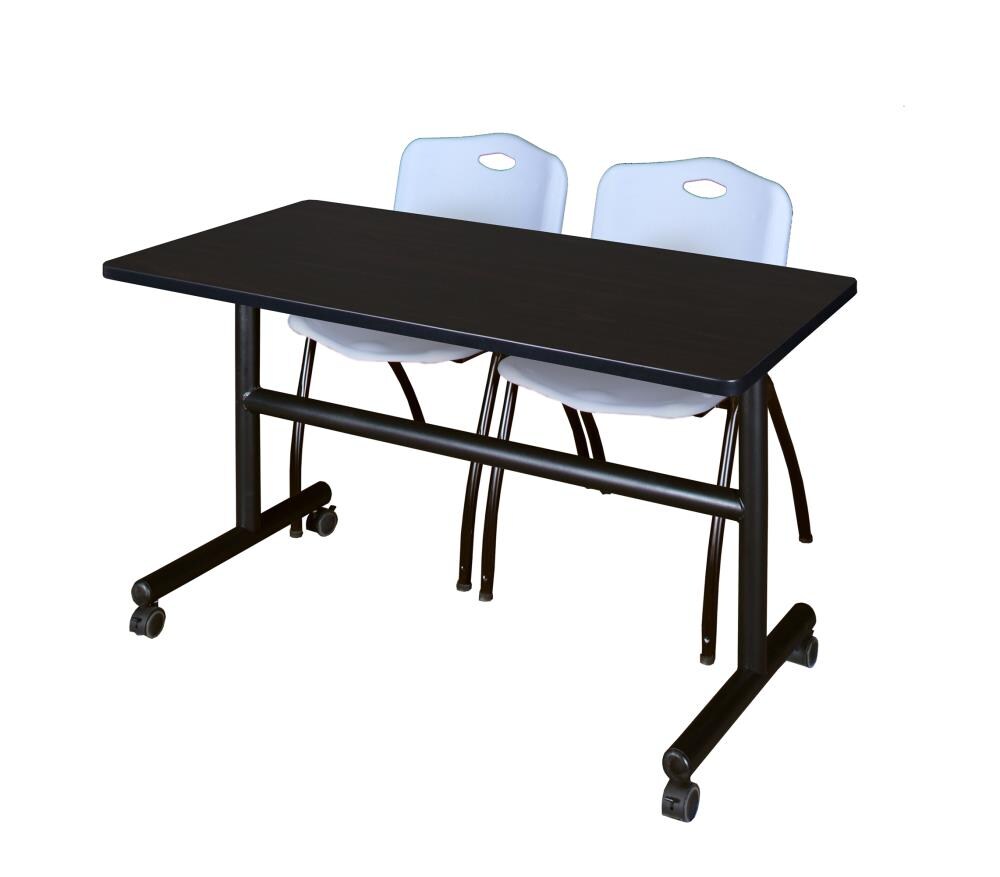 Regency MKFT4824MW47GY Training Brown 4-Person Training Table (48-in W x 29-in H)