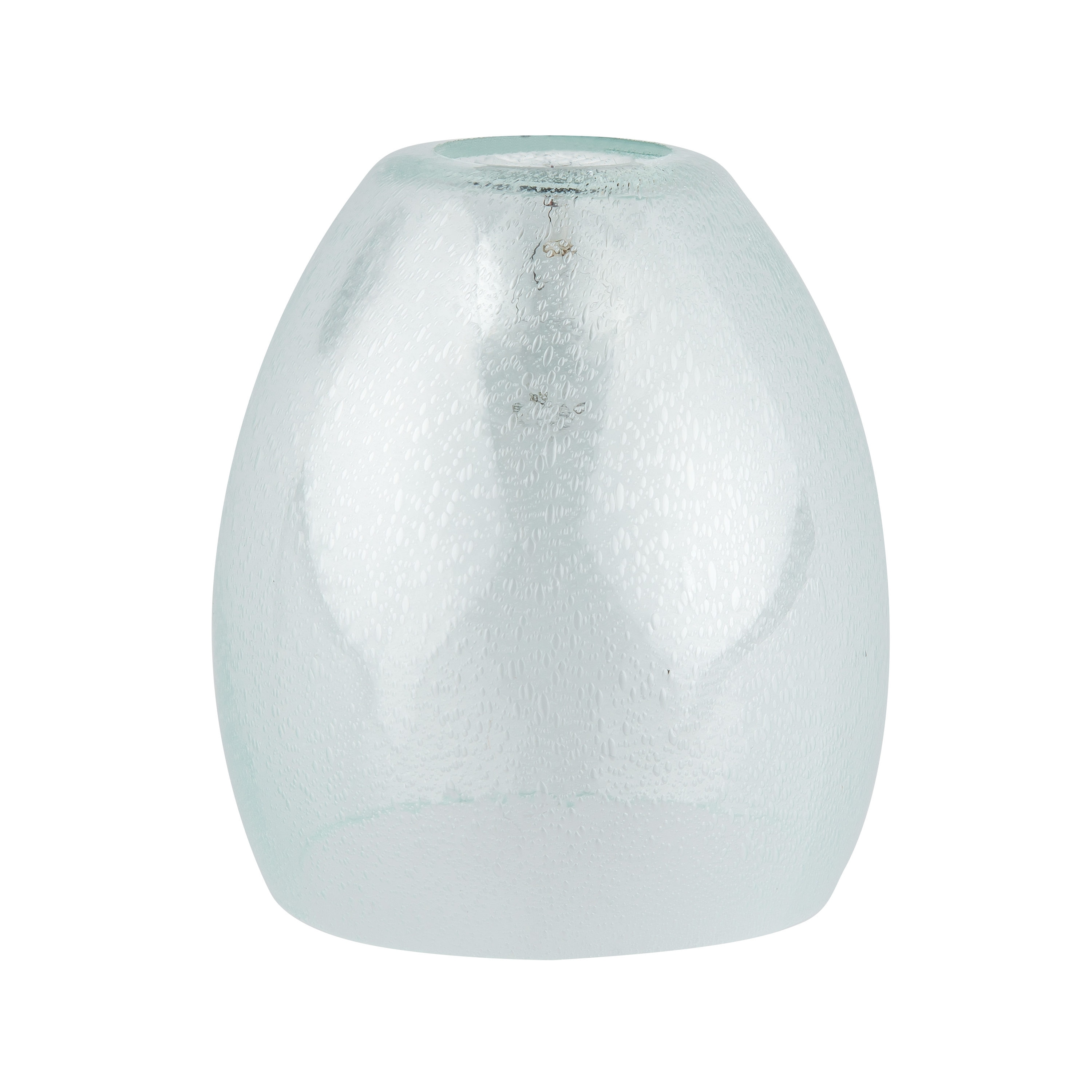 Clear seeded deals glass bell shade