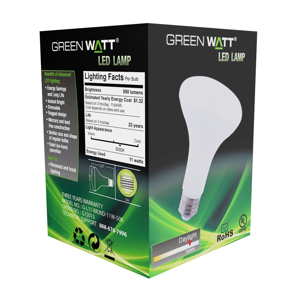Green Watt L11-BR30D-11W-50K Led-Flood-Spot-Light-Bulbs - View #4