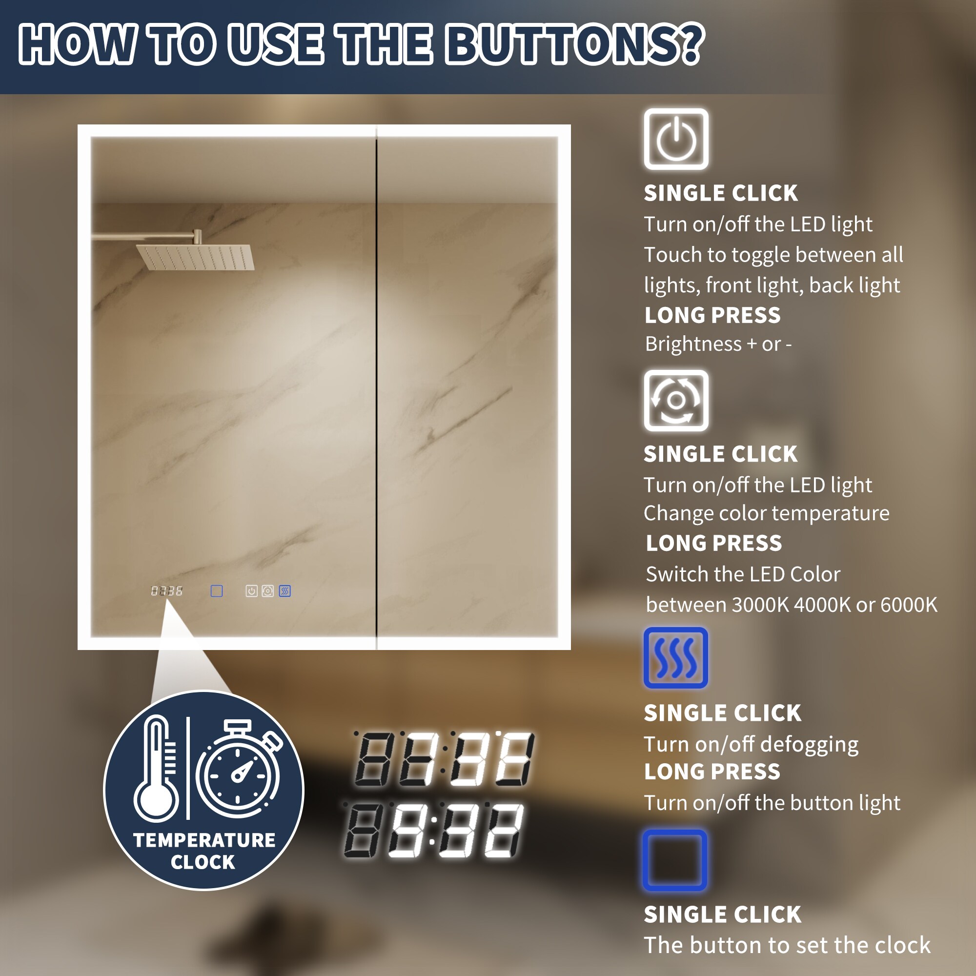 ExBrite MC3032V12DX Bathroom-Medicine-Cabinets - View #5