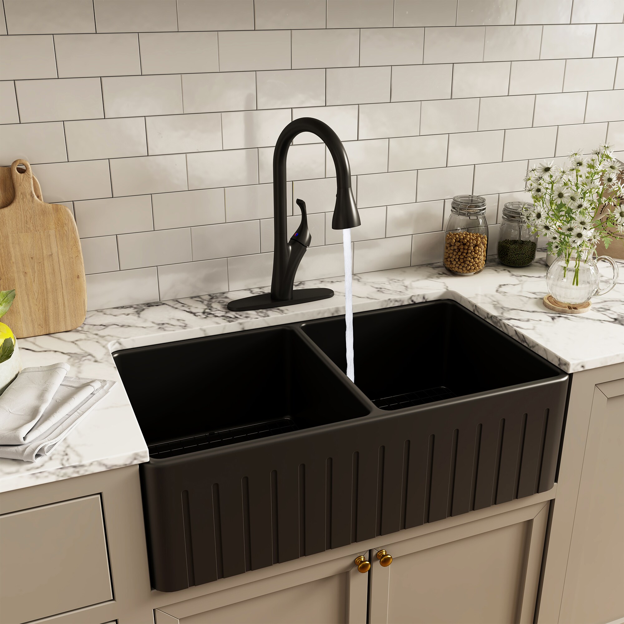 Mondawe AM-K127W-MB Kitchen-Faucets - View #5