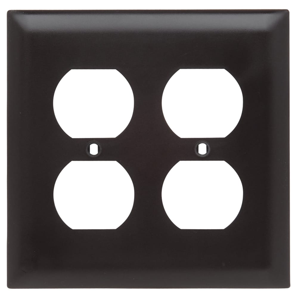 Legrand TP82CC12 Pass Seymour 2 -Gang Midsize Size Brown Nylon Indoor Duplex Wall Plate