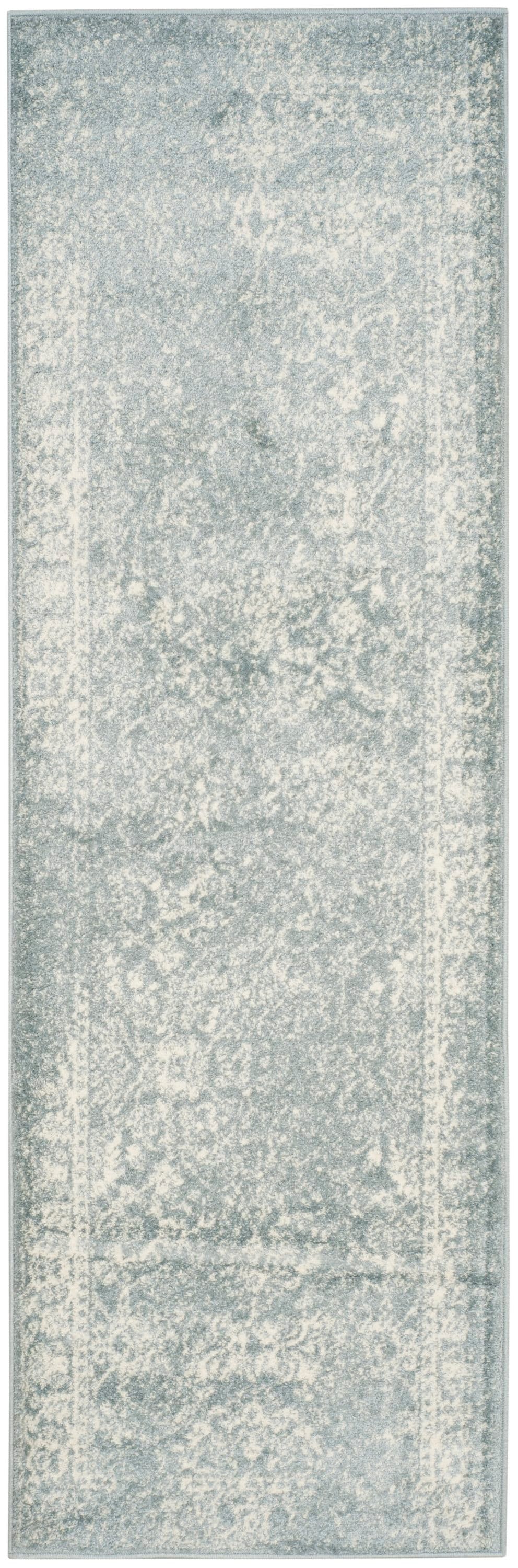 Safavieh ADR109T-210 Adirondack Kashan 2 x 10 (ft) Loomed Polypropylene Slate/Ivory Rectangular Indoor Distressed/Overdyed Vintage Runner rug