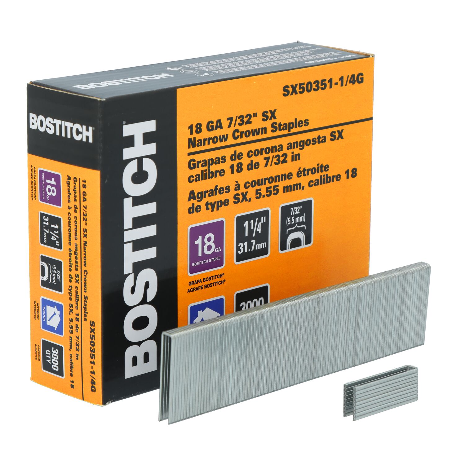Bostitch SX50351-1/4G staples - View #2