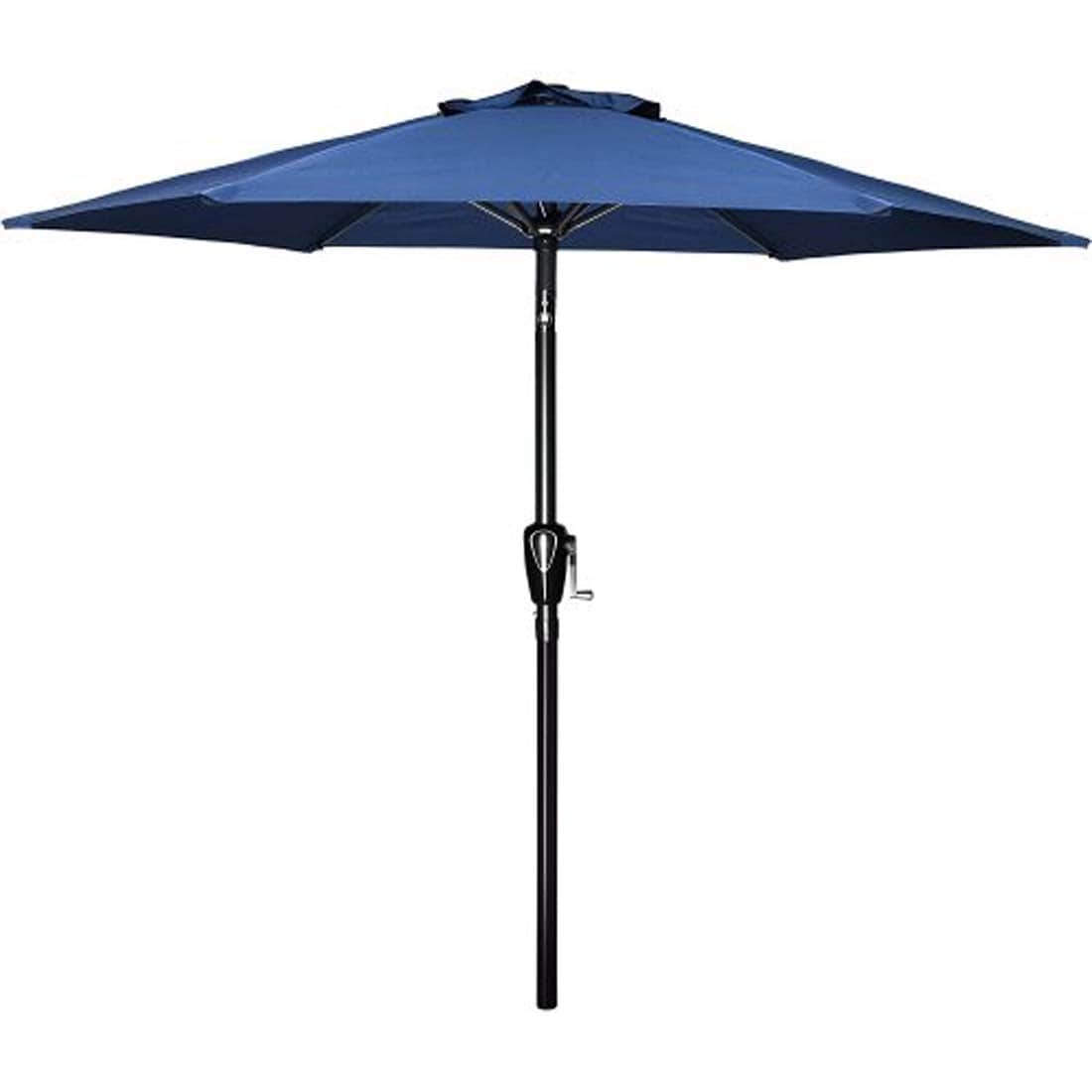 Damerin PUQ6121 7.5-Feet Aluminum Blue Market Patio Umbrella