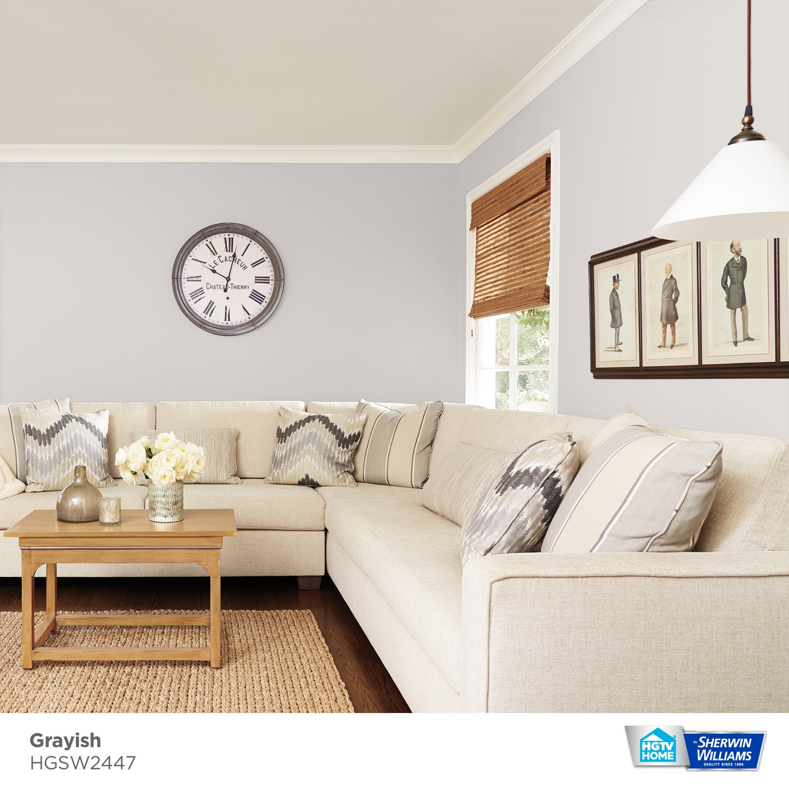 HGTV HOME by Sherwin-Williams Rare Gray Interior Paint Sample (Actual Net  Contents: 8-fl oz) at