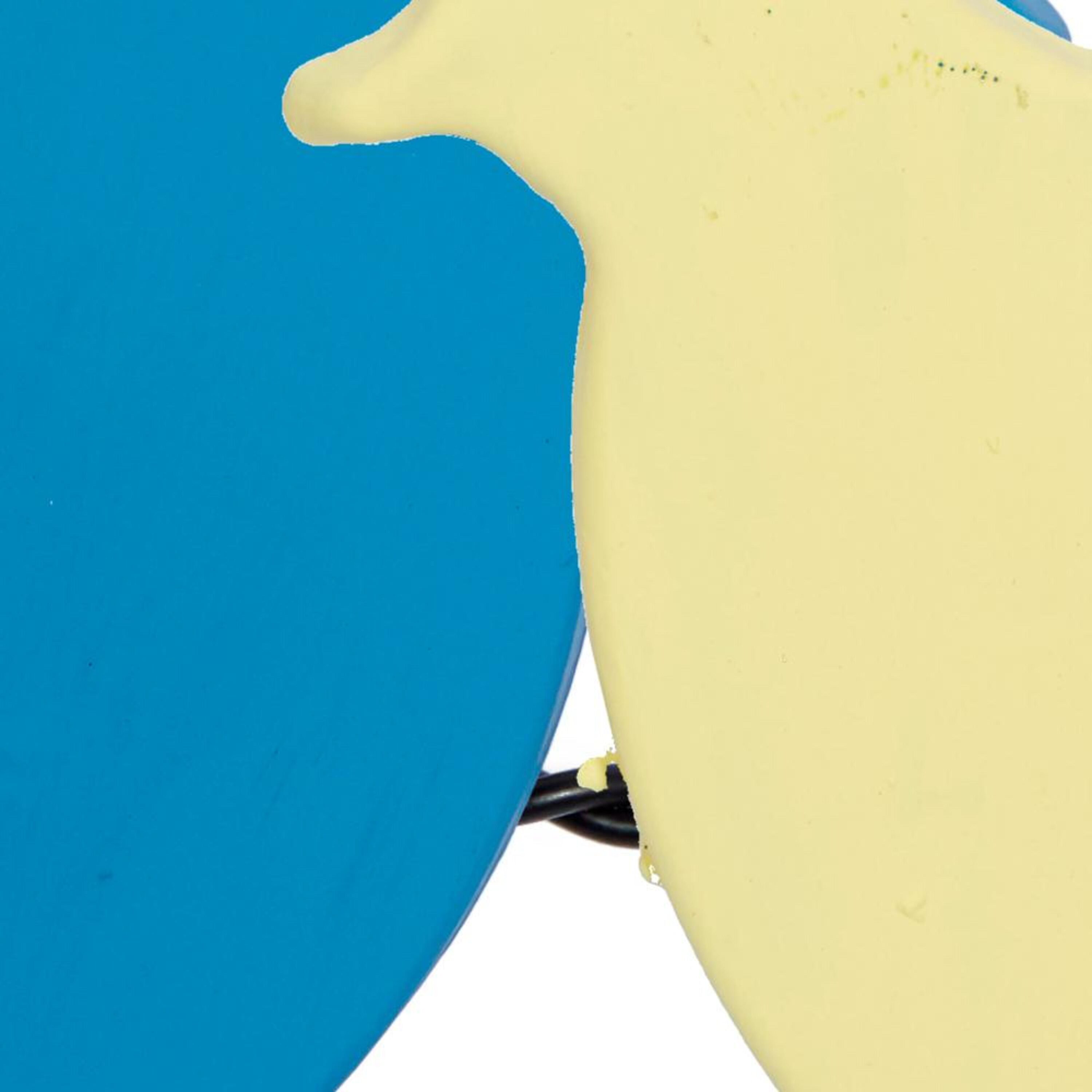 Multi-Colored Metal Bird Wall Decor with Black Frame