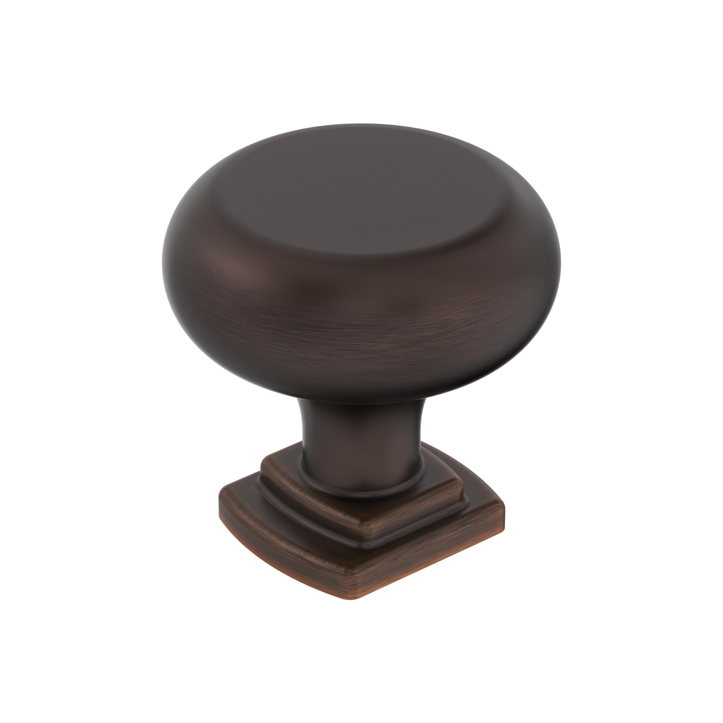 Amerock Surpass 1-1/4-in Oil-Rubbed Bronze Round Transitional Cabinet ...