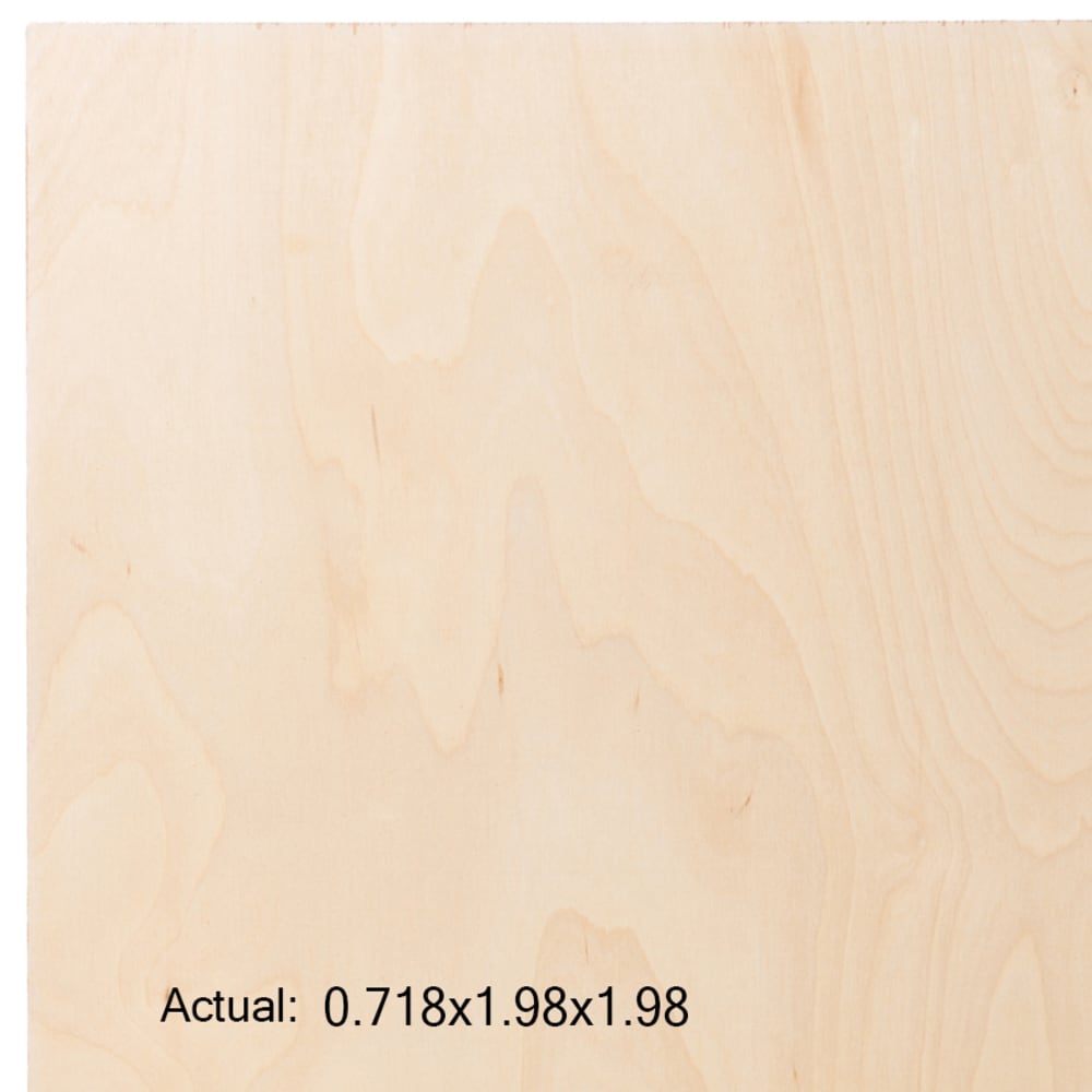  128197 3/4-in x 2-ft x 2-ft Birch Sanded Plywood