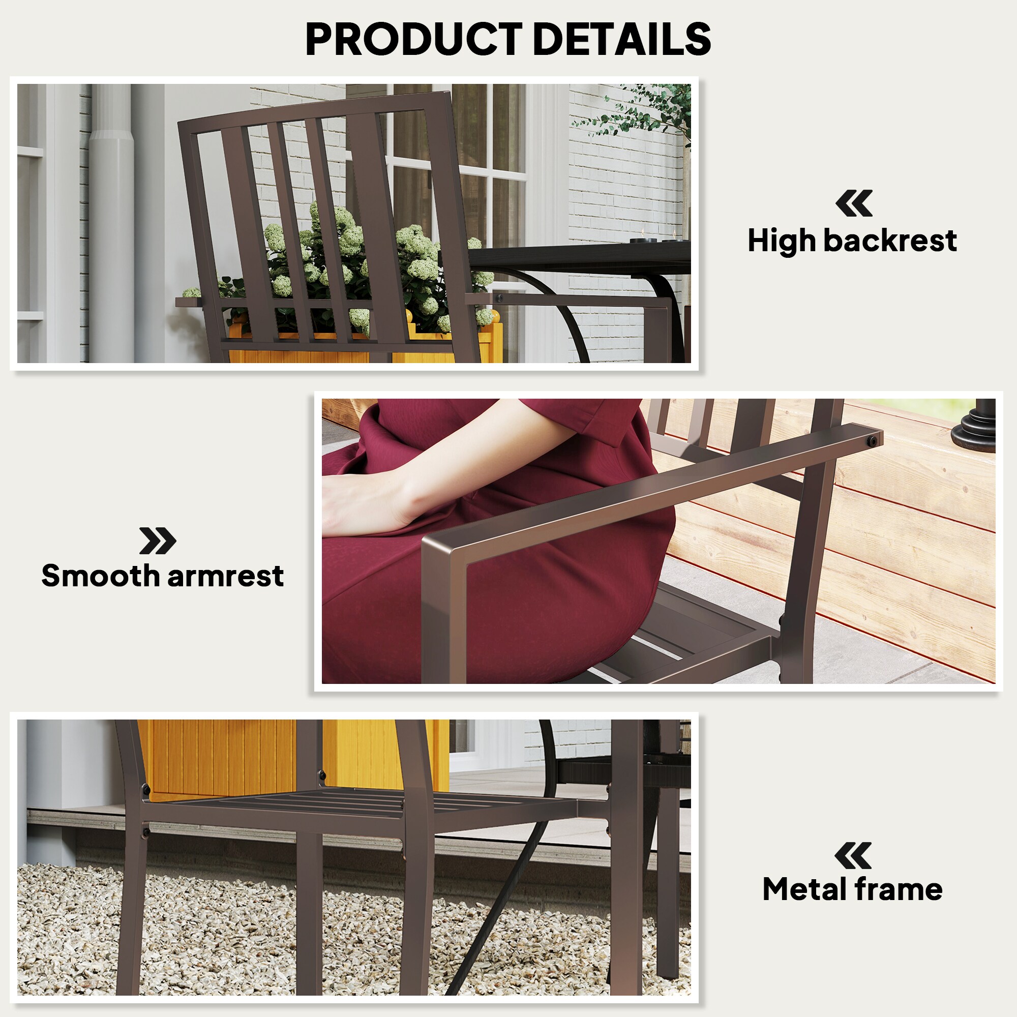 Outsunny 84G-279V00BN Patio-Chairs - View #6