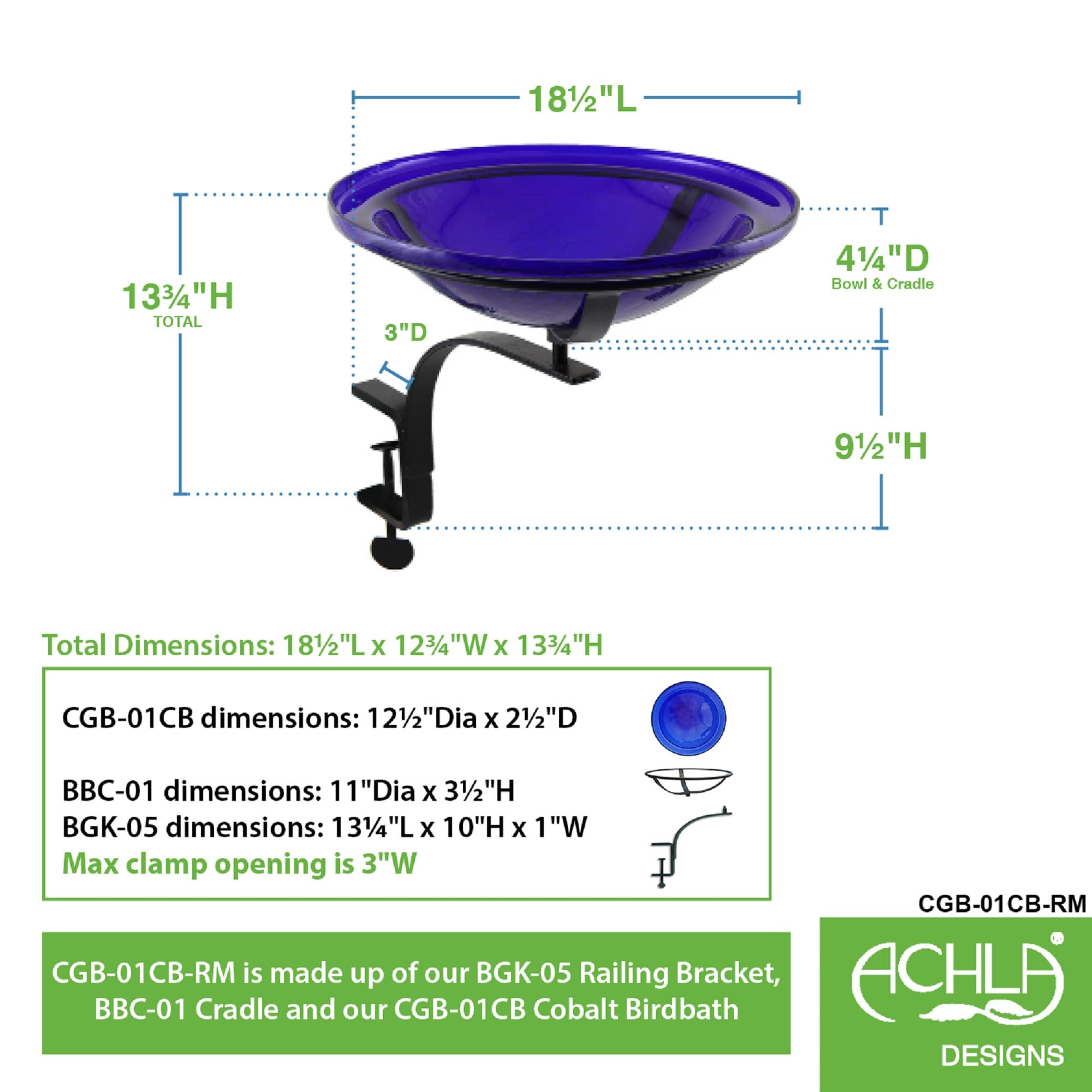 ACHLA Designs 201-2020 birdbaths - View #2
