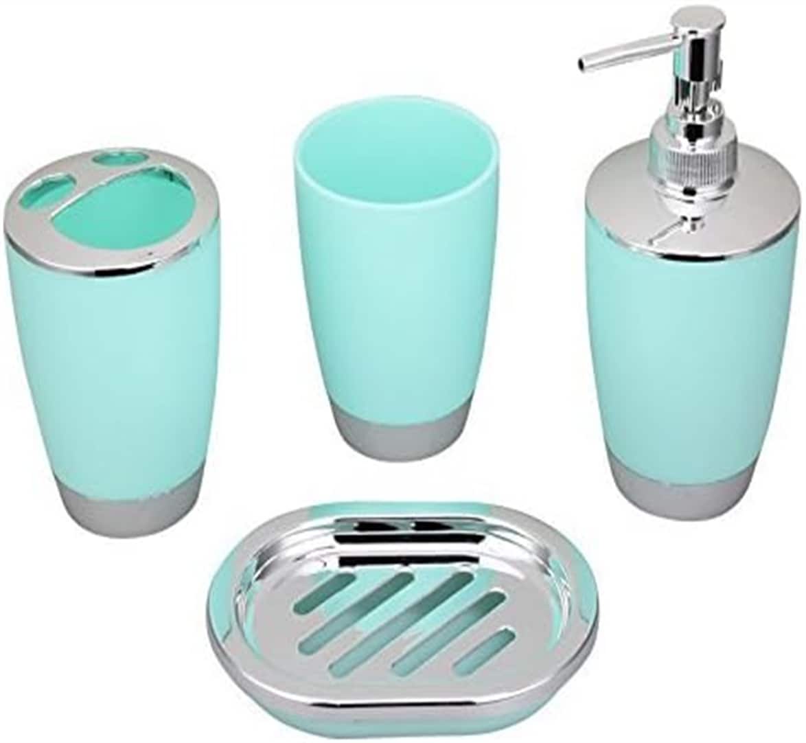 Zeus & Ruta HL-BS-024 Mint Plastic Bath accessory set