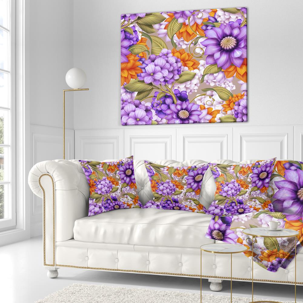 Designart CU15478-18-18 18-in x 18-in Multiple Colors Indoor Decorative Pillow