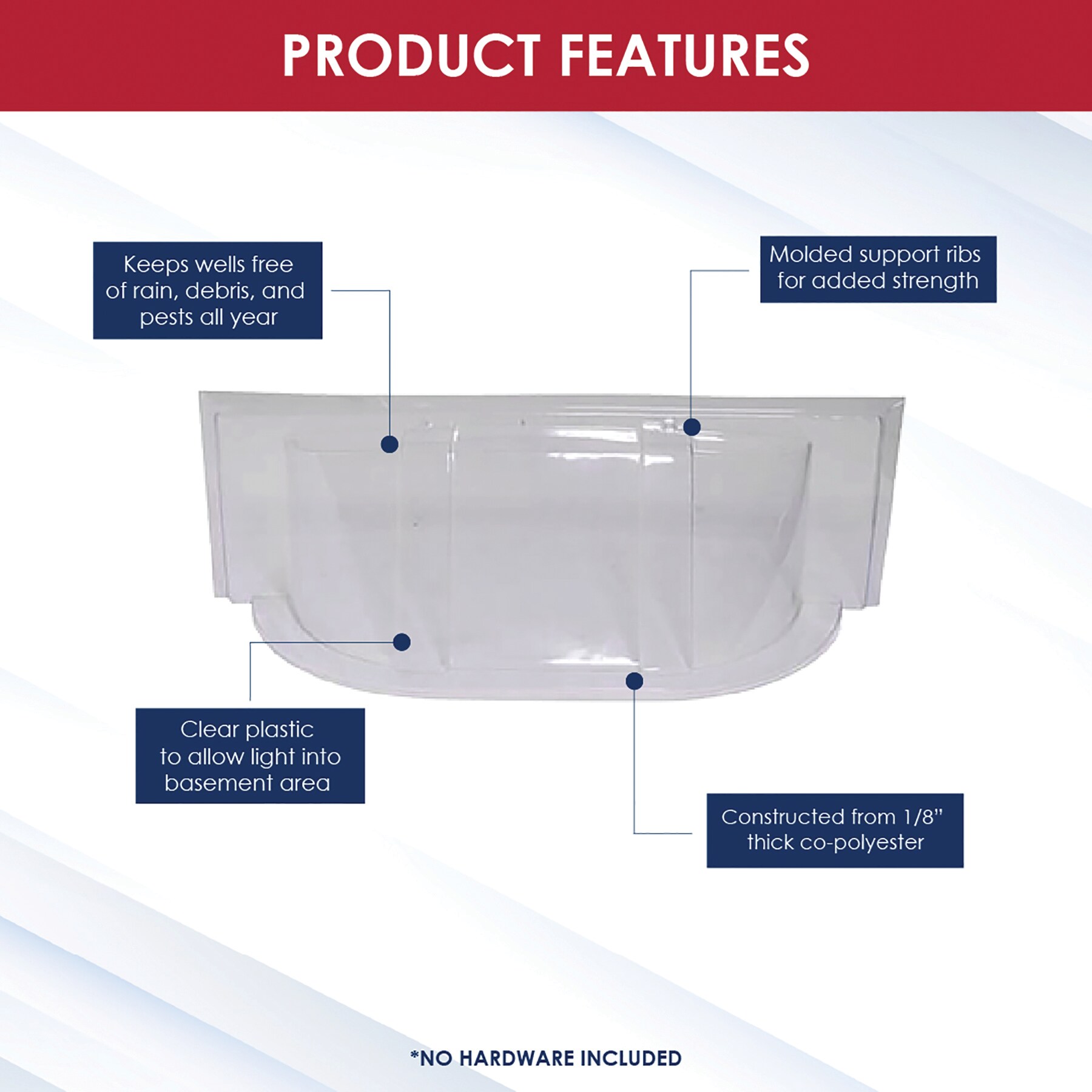 SHAPE PRODUCTS 3913EWB Area-Wall-And-Window-Well-Covers - View #3