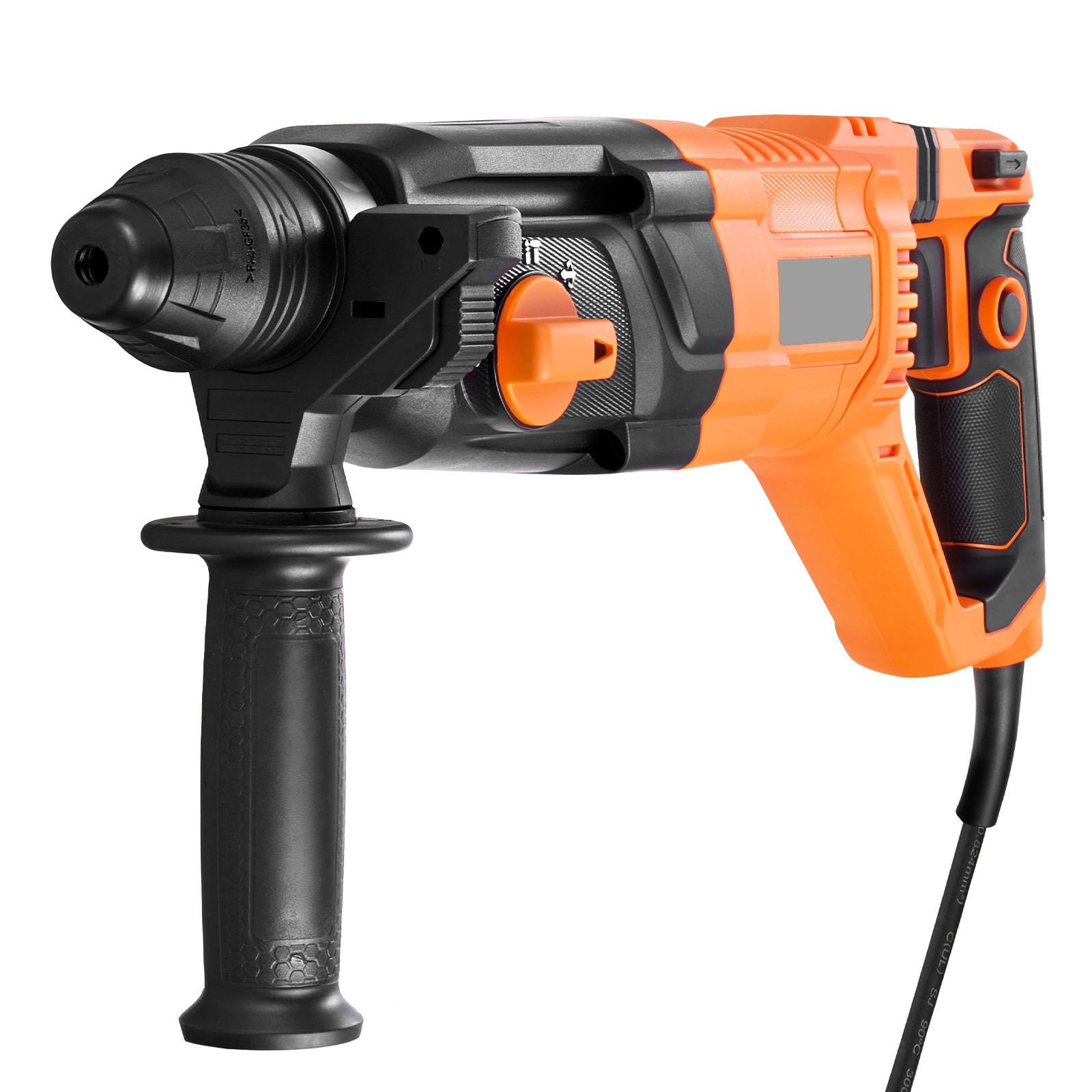 VEVOR Rotary Hammer Drill 1-1/8 in SDS-Plus Electric Corded Heavy Duty Rotary Hammer 4 Functions Including 3 Drill Bits Flat Chisel Pointed Chisel and Carrying Case for Concrete and Masonry #SCDC2028MM3114947V1
