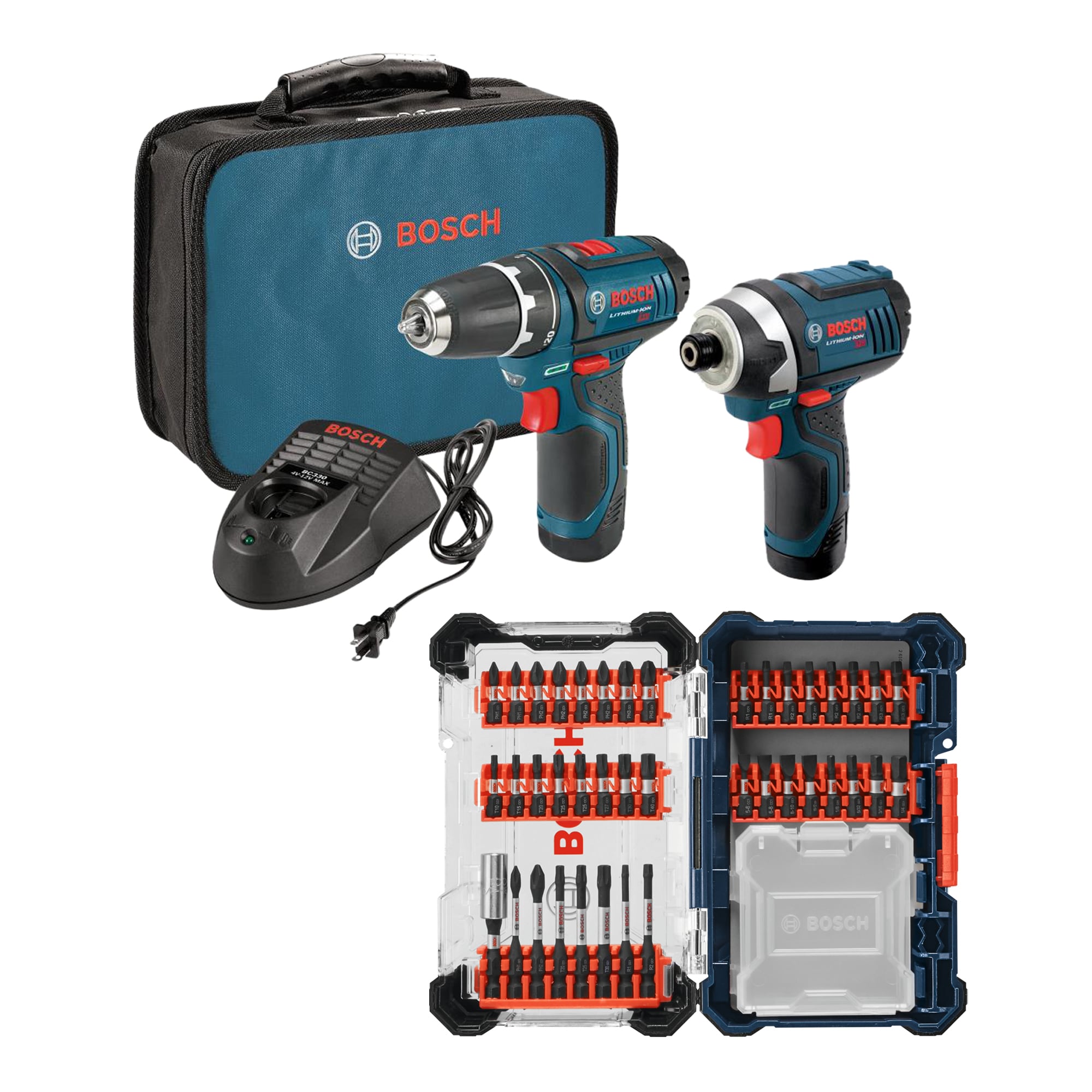 Shop Bosch 12V 2-Tool Power Tool Combo Kit w/ Drill Bits at