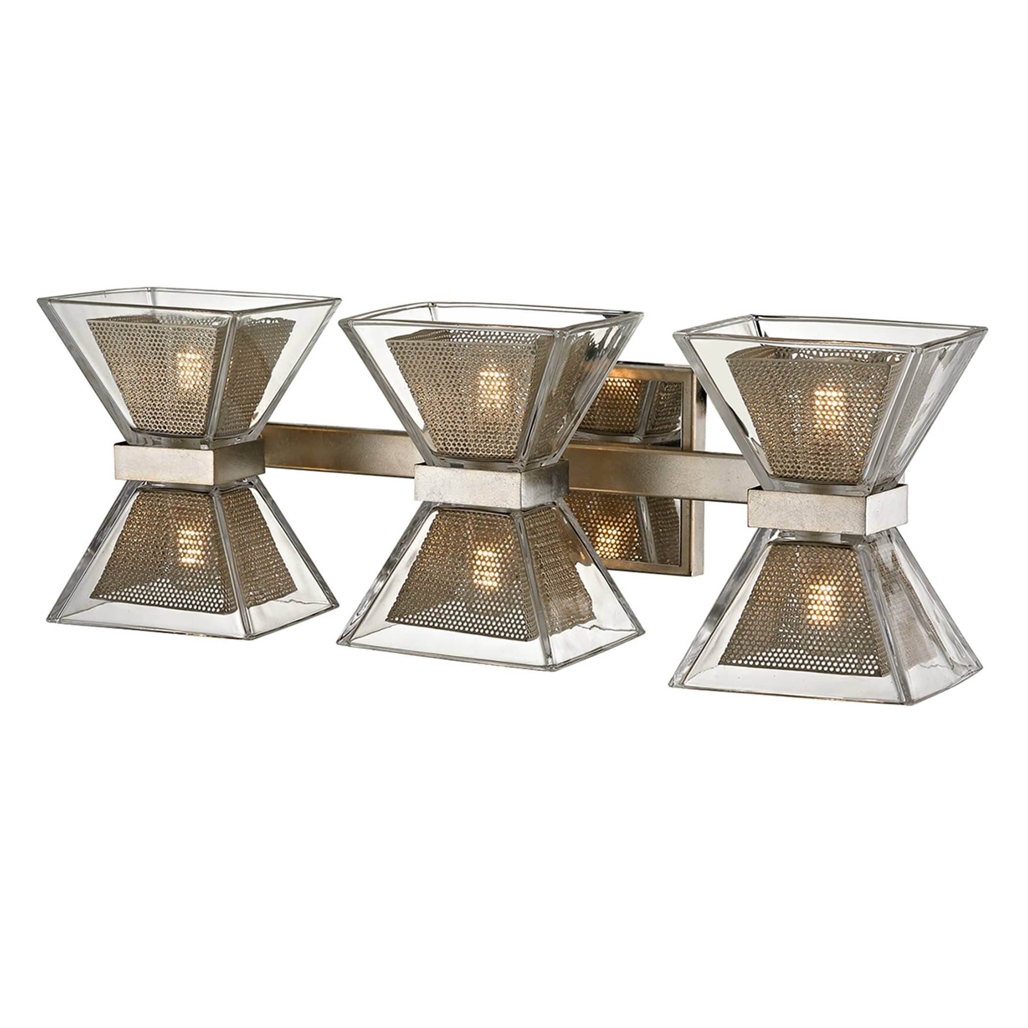 Troy Lighting B5813 Expression 20-in 6-Light Silver Leaf LED Modern/Contemporary Vanity Light