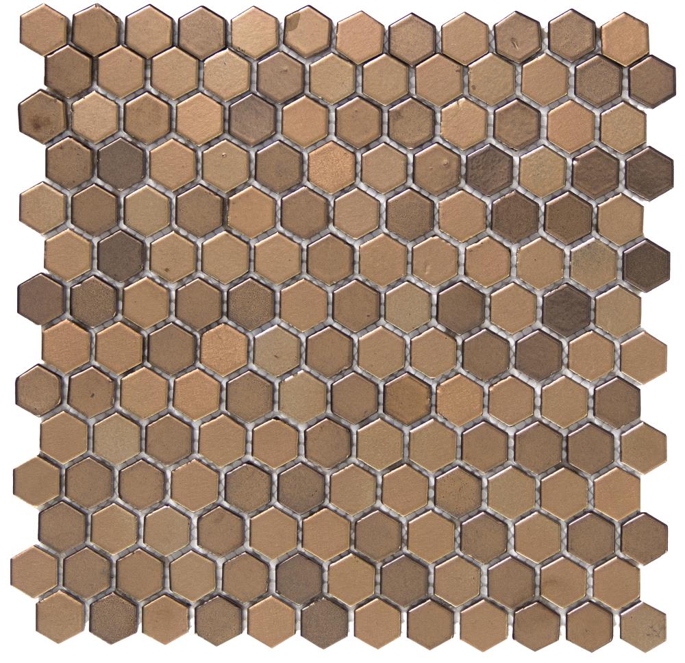 Emser W85CON8BR1212MHX Confetti 11-Pack Bronze 12-in x 12-in Porcelain Border Tile (11.23-sq. ft/ Box Only)