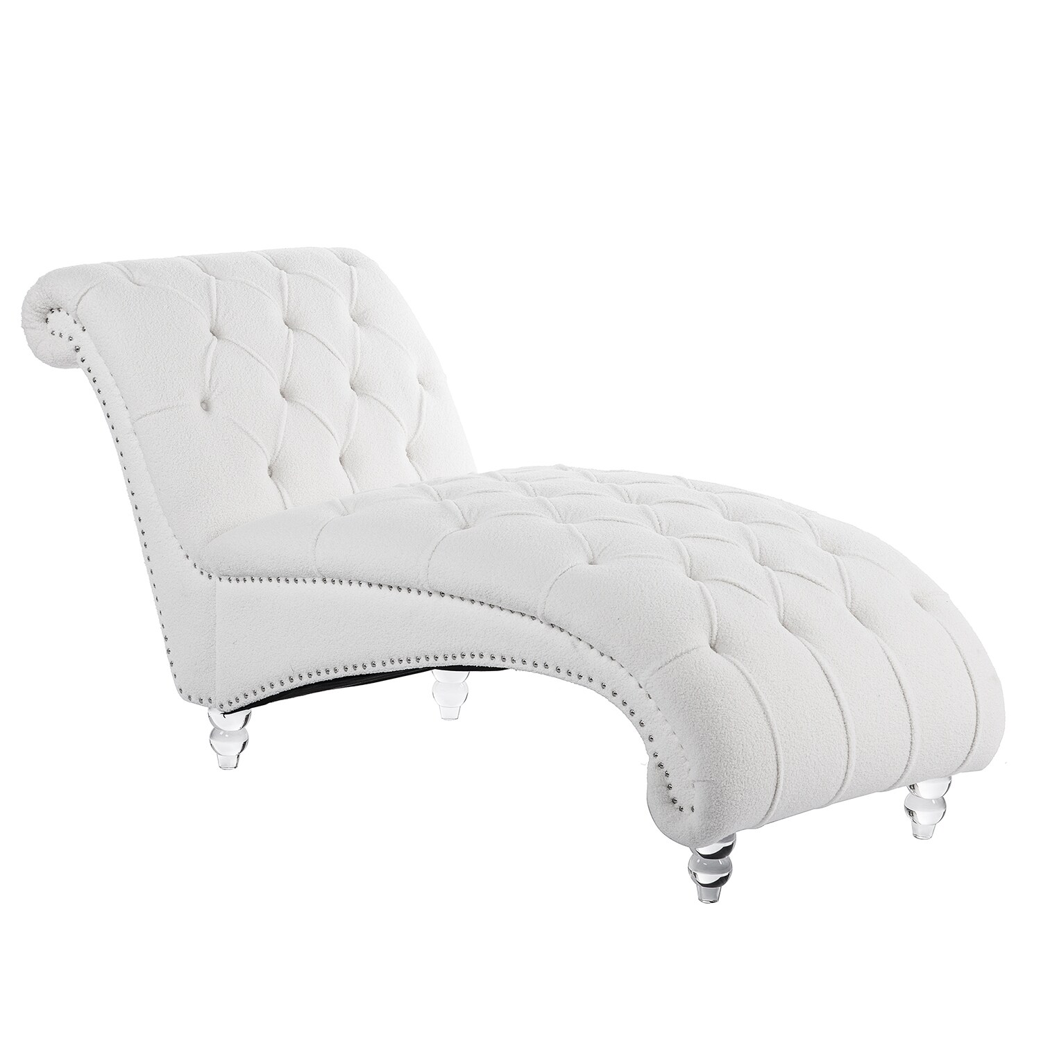 Lowes white lounge chairs discount