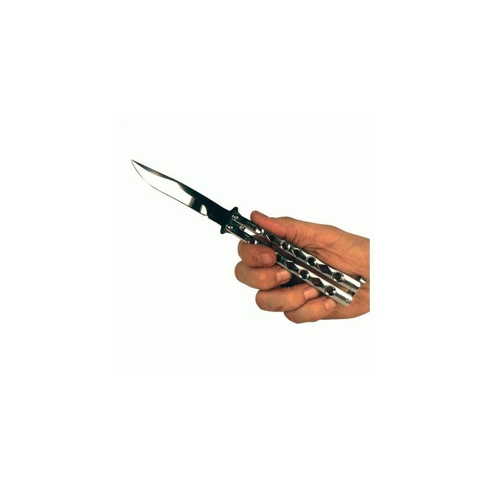 Safety Technology ST-BK-106 Butterfly Knife, Stainless Steel at