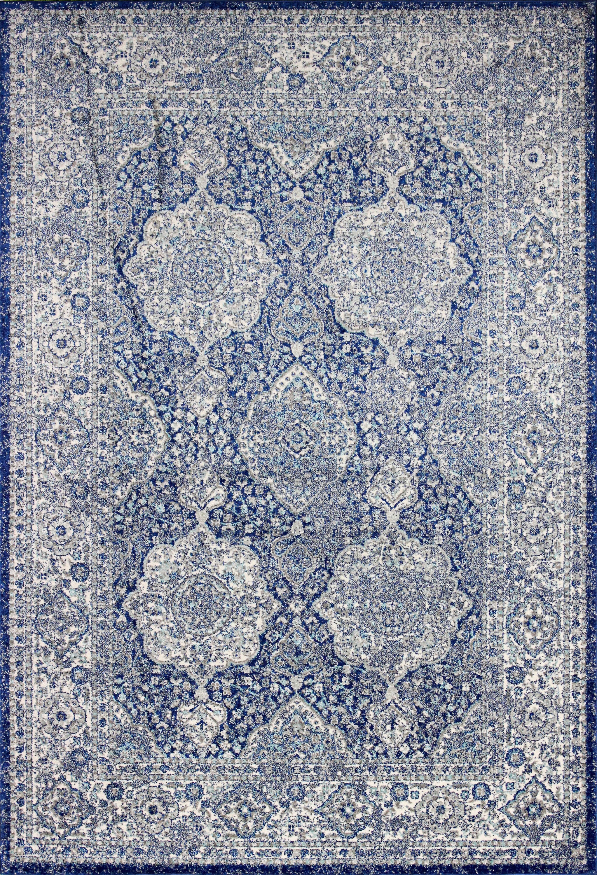 Bashian 649652240893 4 X 6 (ft) Dk.Blue Indoor Floral/Botanical Oriental Area Rug