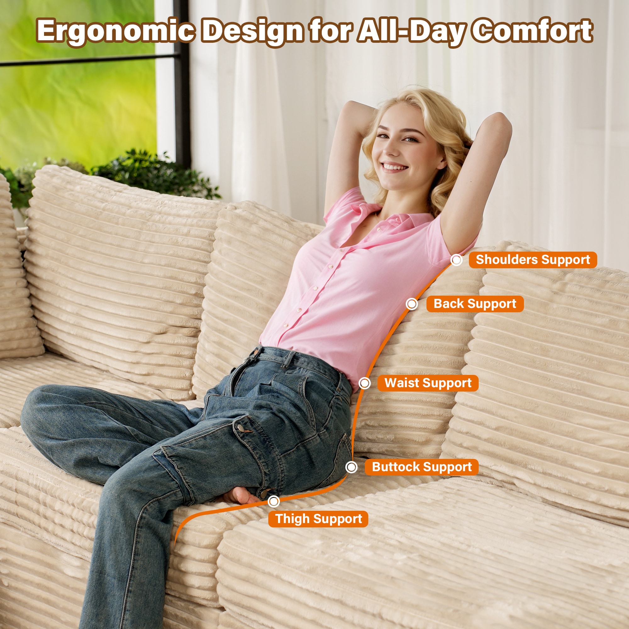 Pouuin SYOM247 Sofas-Loveseats - View #5