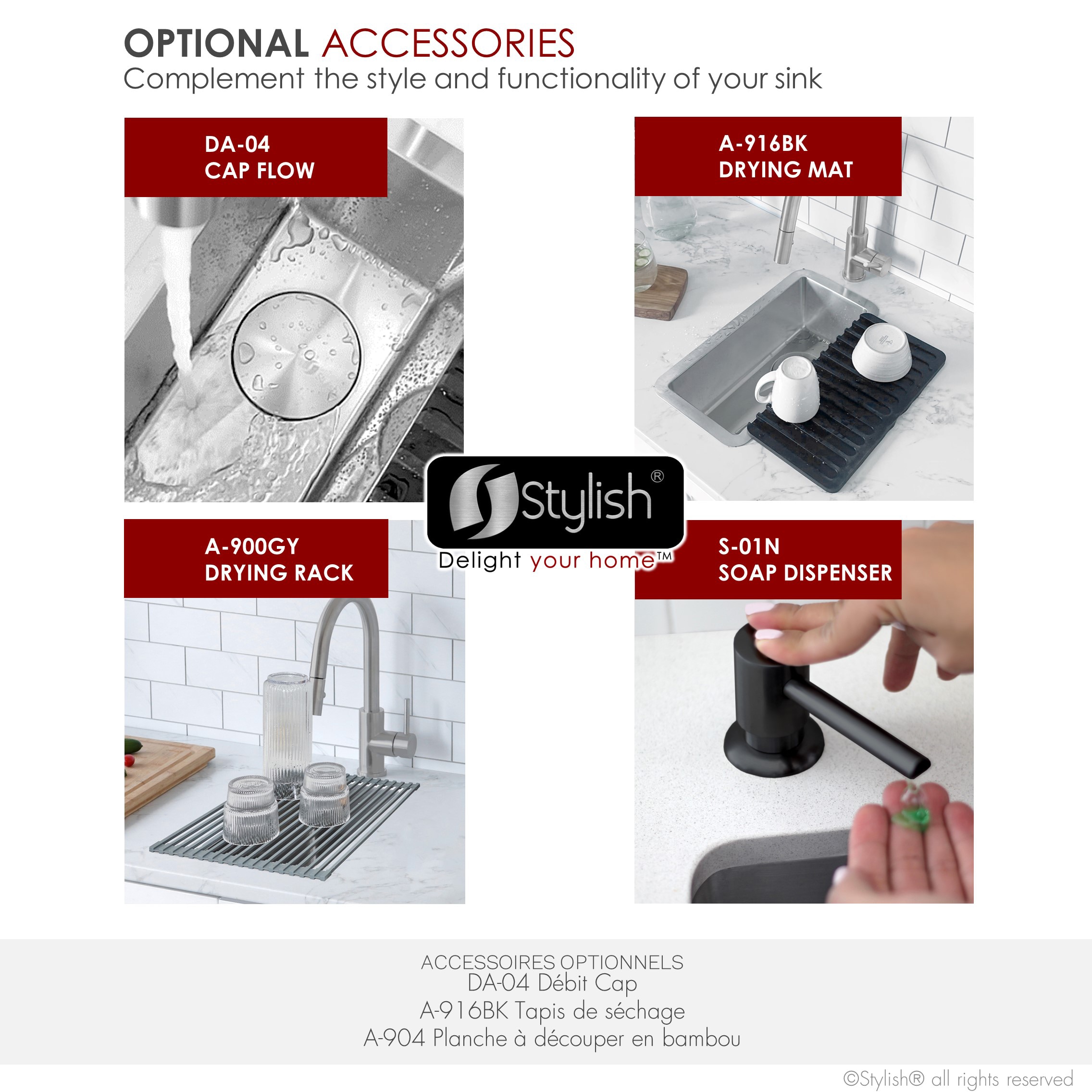 Stylish S-417T Kitchen-Sinks - View #12